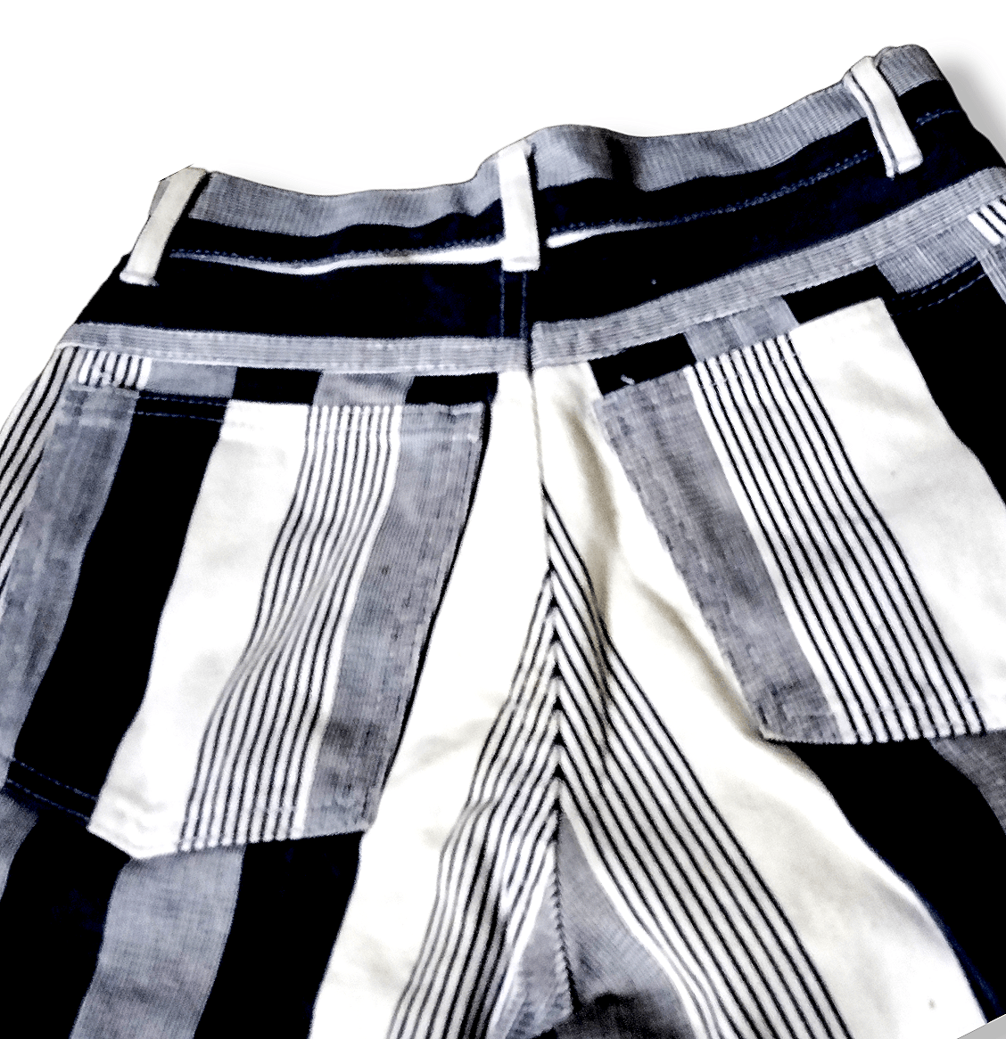 Bruno Magli × Vintage Vintage Bruno Bellini Denim Stripes Classic Rare Size 25" / US 0 / IT 36 - 2 Thumbnail