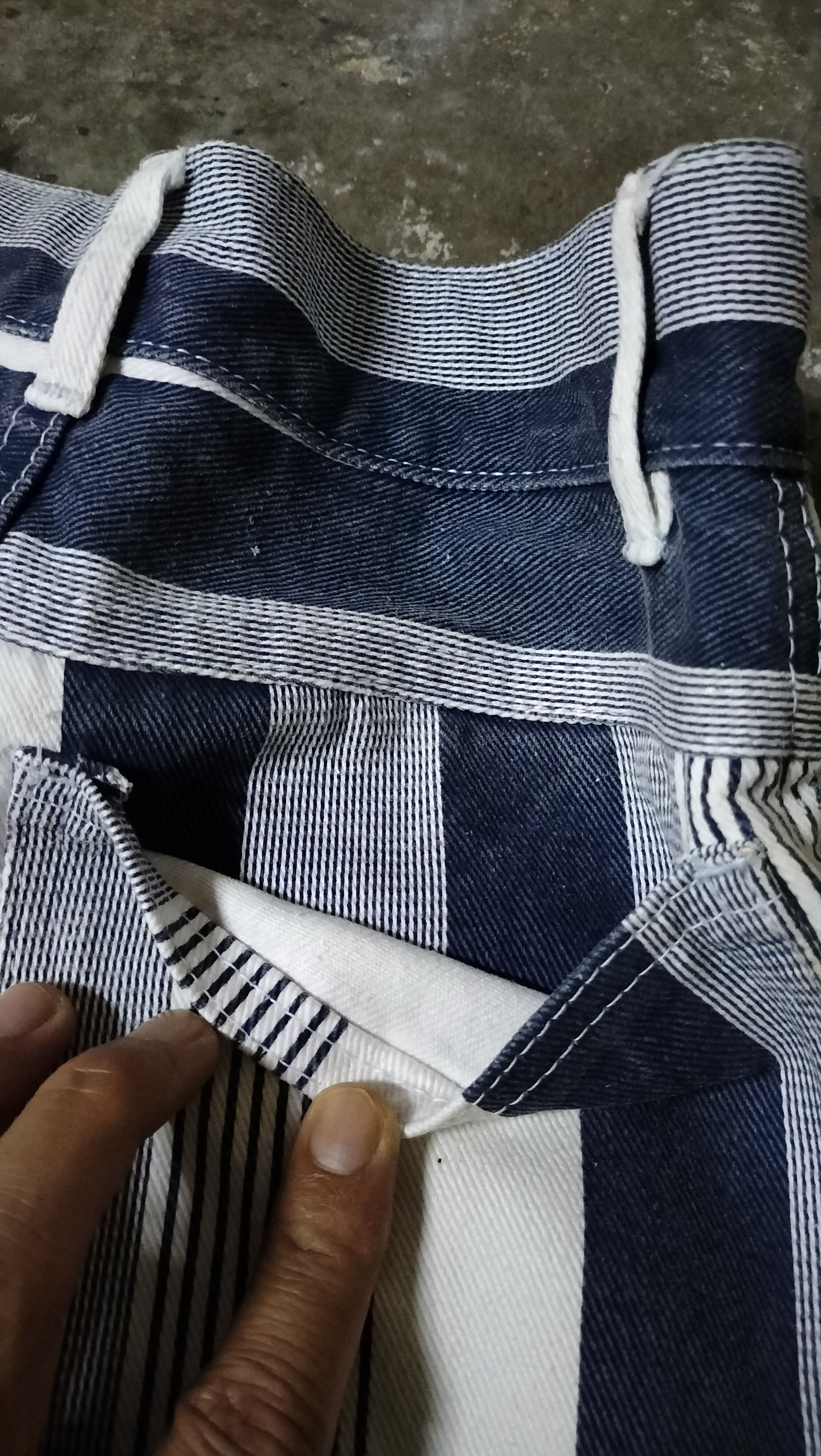 Bruno Magli × Vintage Vintage Bruno Bellini Denim Stripes Classic Rare Size 25" / US 0 / IT 36 - 14 Thumbnail