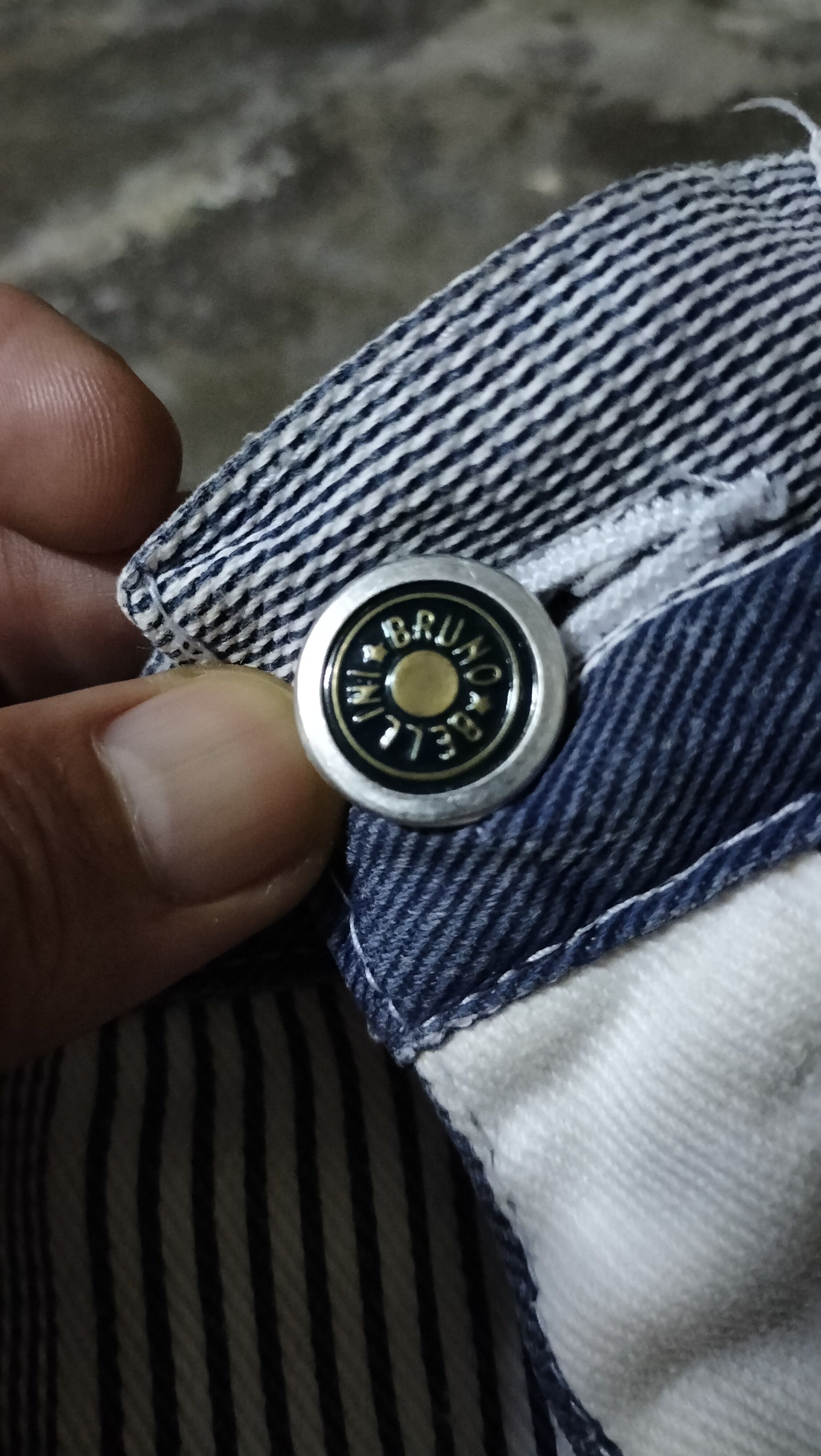 Bruno Magli × Vintage Vintage Bruno Bellini Denim Stripes Classic Rare Size 25" / US 0 / IT 36 - 5 Thumbnail