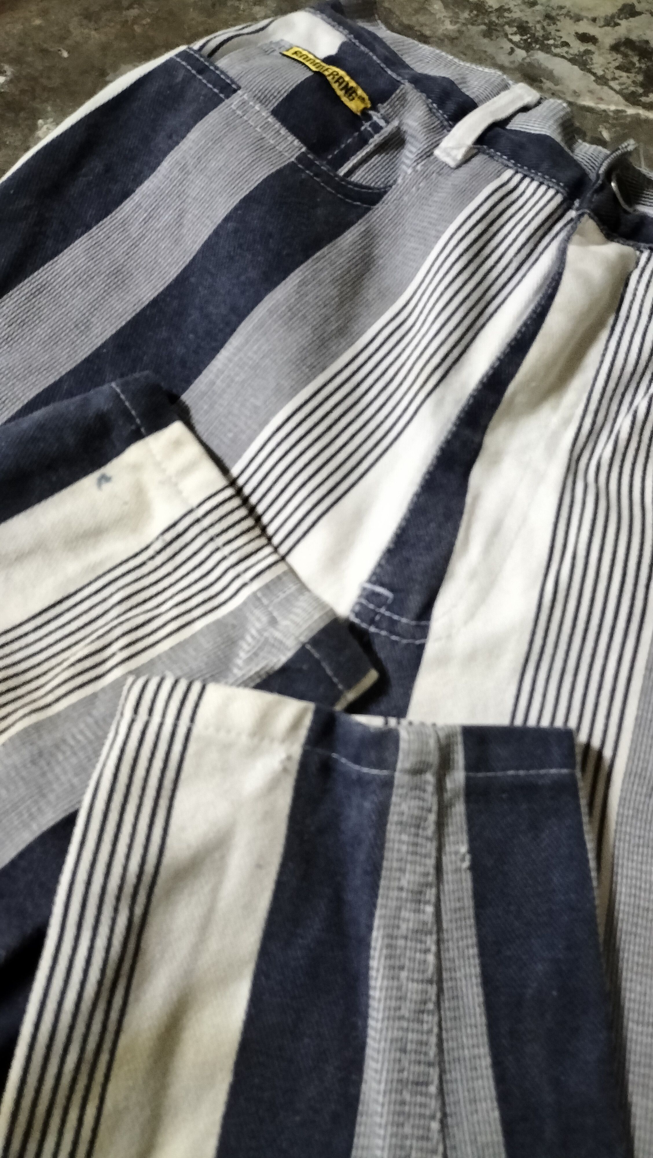 Bruno Magli × Vintage Vintage Bruno Bellini Denim Stripes Classic Rare Size 25" / US 0 / IT 36 - 12 Thumbnail