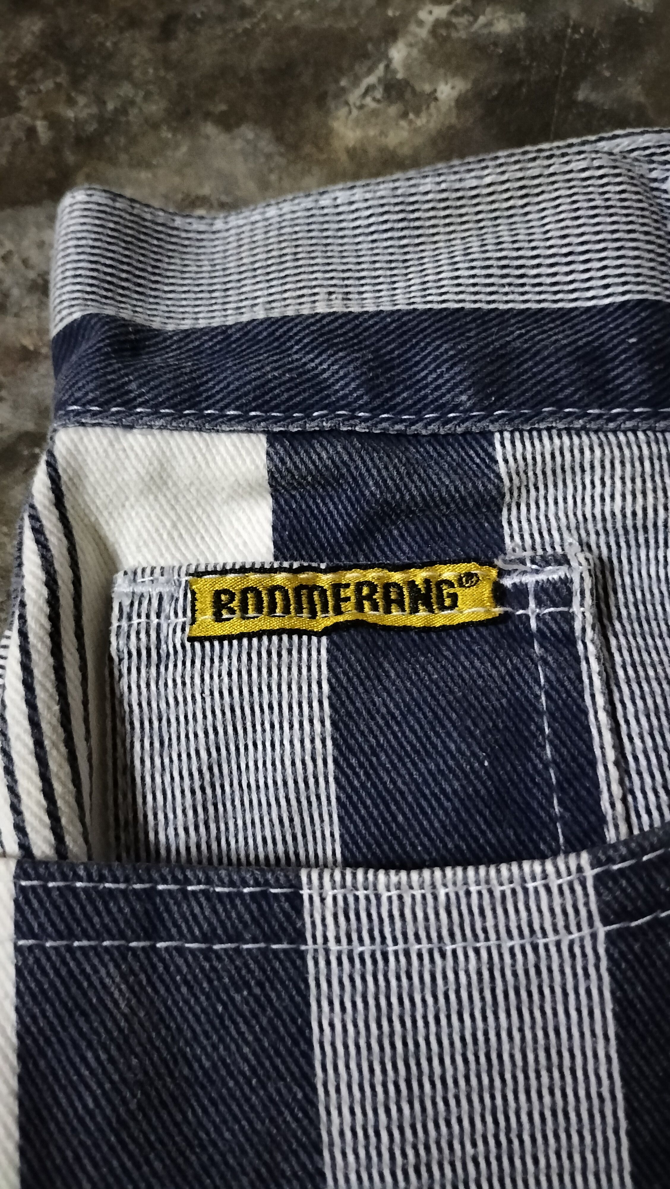 Bruno Magli × Vintage Vintage Bruno Bellini Denim Stripes Classic Rare Size 25" / US 0 / IT 36 - 6 Thumbnail