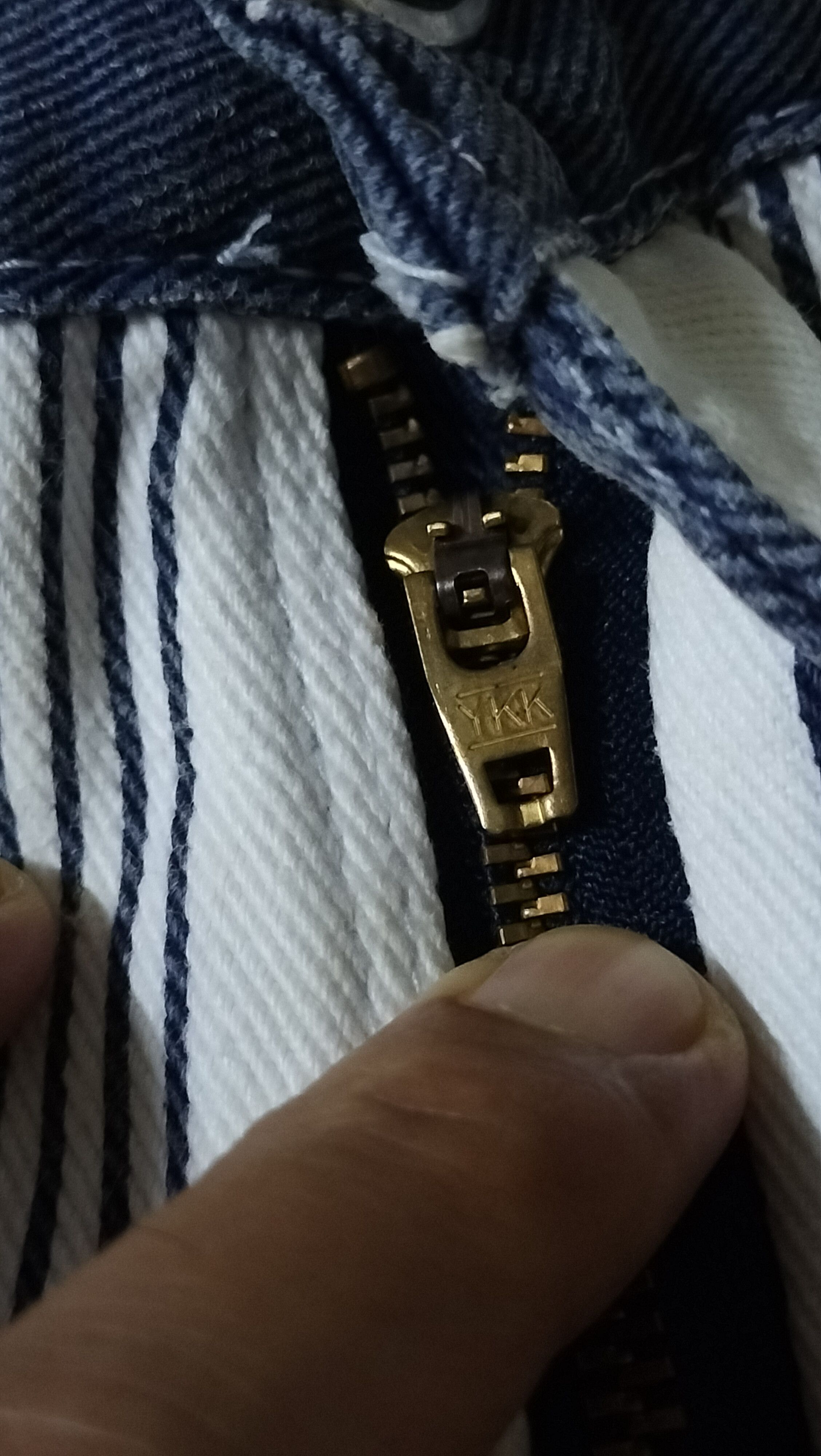Bruno Magli × Vintage Vintage Bruno Bellini Denim Stripes Classic Rare Size 25" / US 0 / IT 36 - 8 Thumbnail