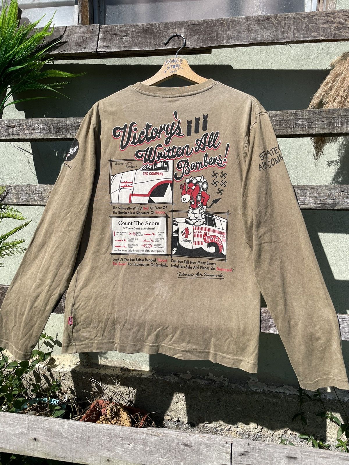 Japanese Brand × Tedman 🔥Tedman Company Army Big Logo Long Sleeve tee Size US M / EU 48-50 / 2 - 1 Thumbnail