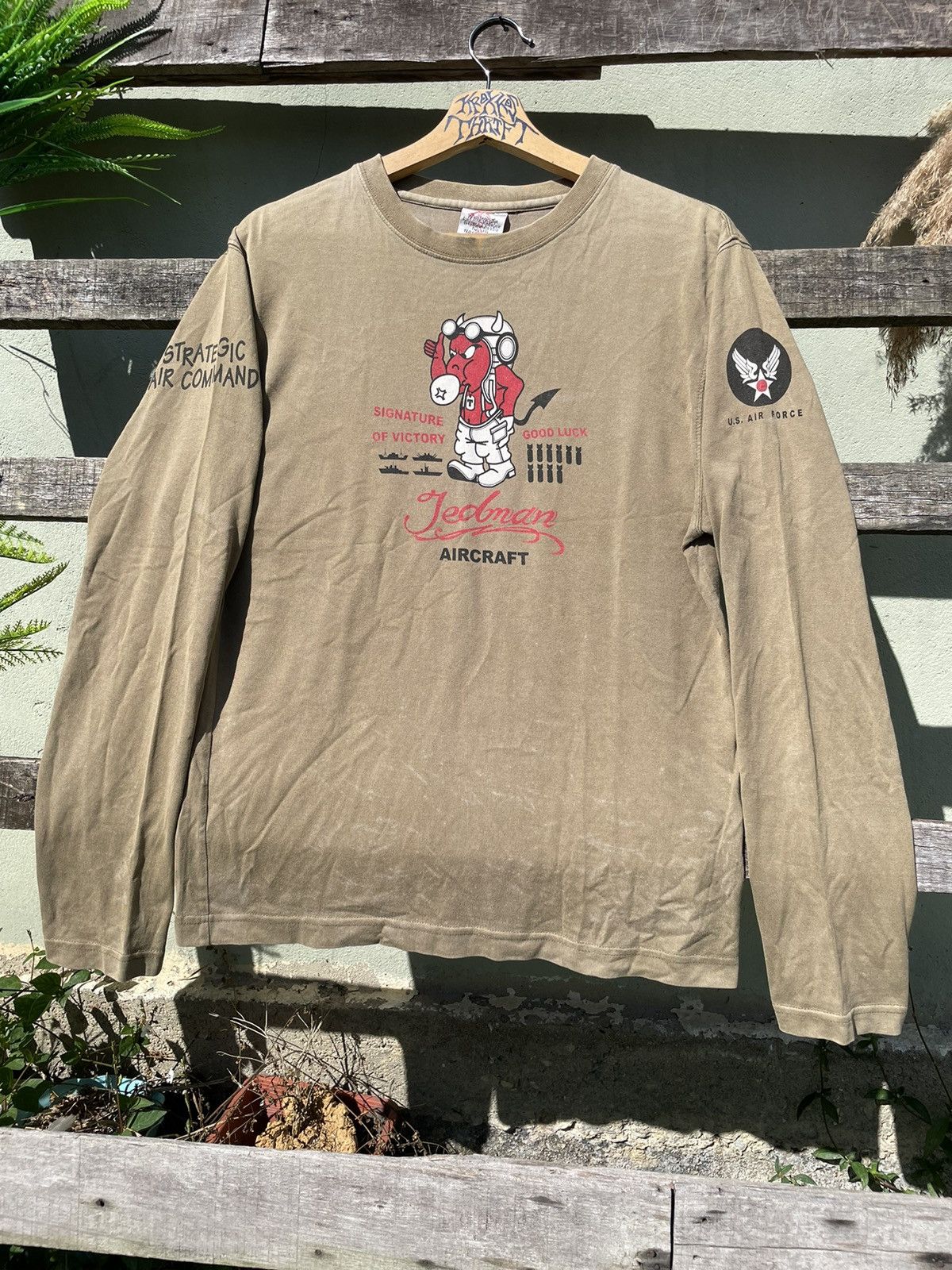 Japanese Brand × Tedman 🔥Tedman Company Army Big Logo Long Sleeve tee Size US M / EU 48-50 / 2 - 3 Thumbnail