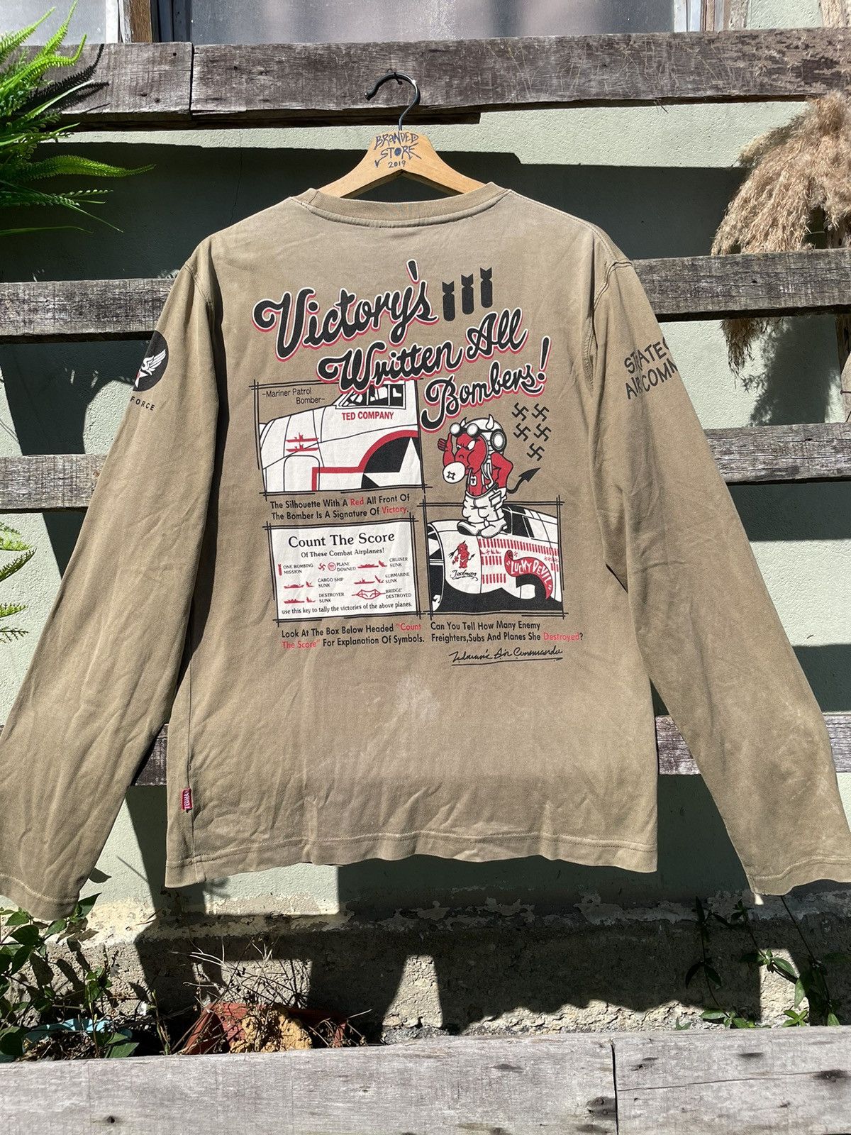 Japanese Brand × Tedman 🔥Tedman Company Army Big Logo Long Sleeve tee Size US M / EU 48-50 / 2 - 2 Thumbnail