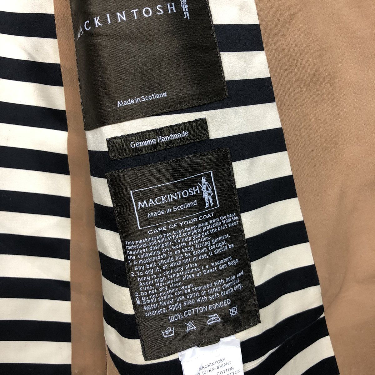 Mackintosh Luxury Brown Mackintosh Bonded Cotton/Rubberised Coat Size US M / EU 48-50 / 2 - 13 Thumbnail