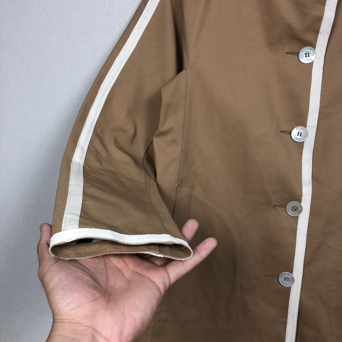 Mackintosh Luxury Brown Mackintosh Bonded Cotton/Rubberised Coat Size US M / EU 48-50 / 2 - 8 Thumbnail