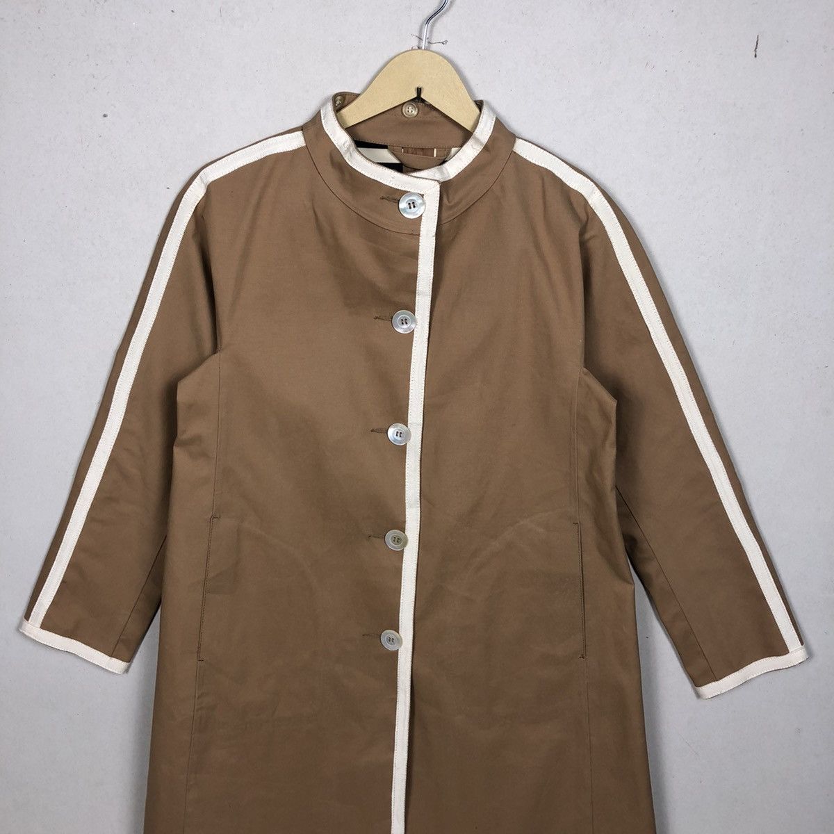 Mackintosh Luxury Brown Mackintosh Bonded Cotton/Rubberised Coat Size US M / EU 48-50 / 2 - 5 Thumbnail