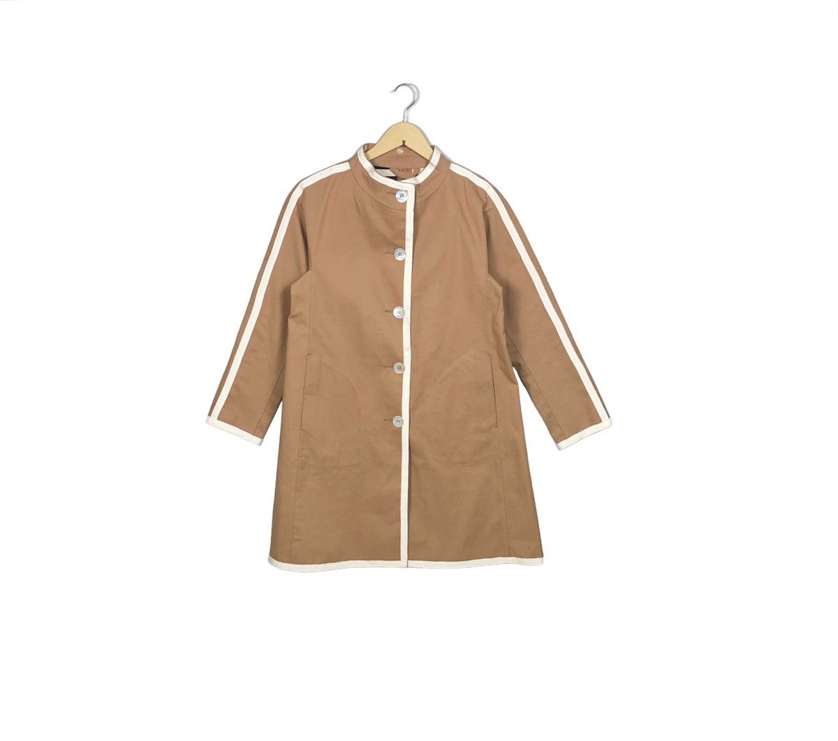 Mackintosh Luxury Brown Mackintosh Bonded Cotton/Rubberised Coat Size US M / EU 48-50 / 2 - 2 Thumbnail
