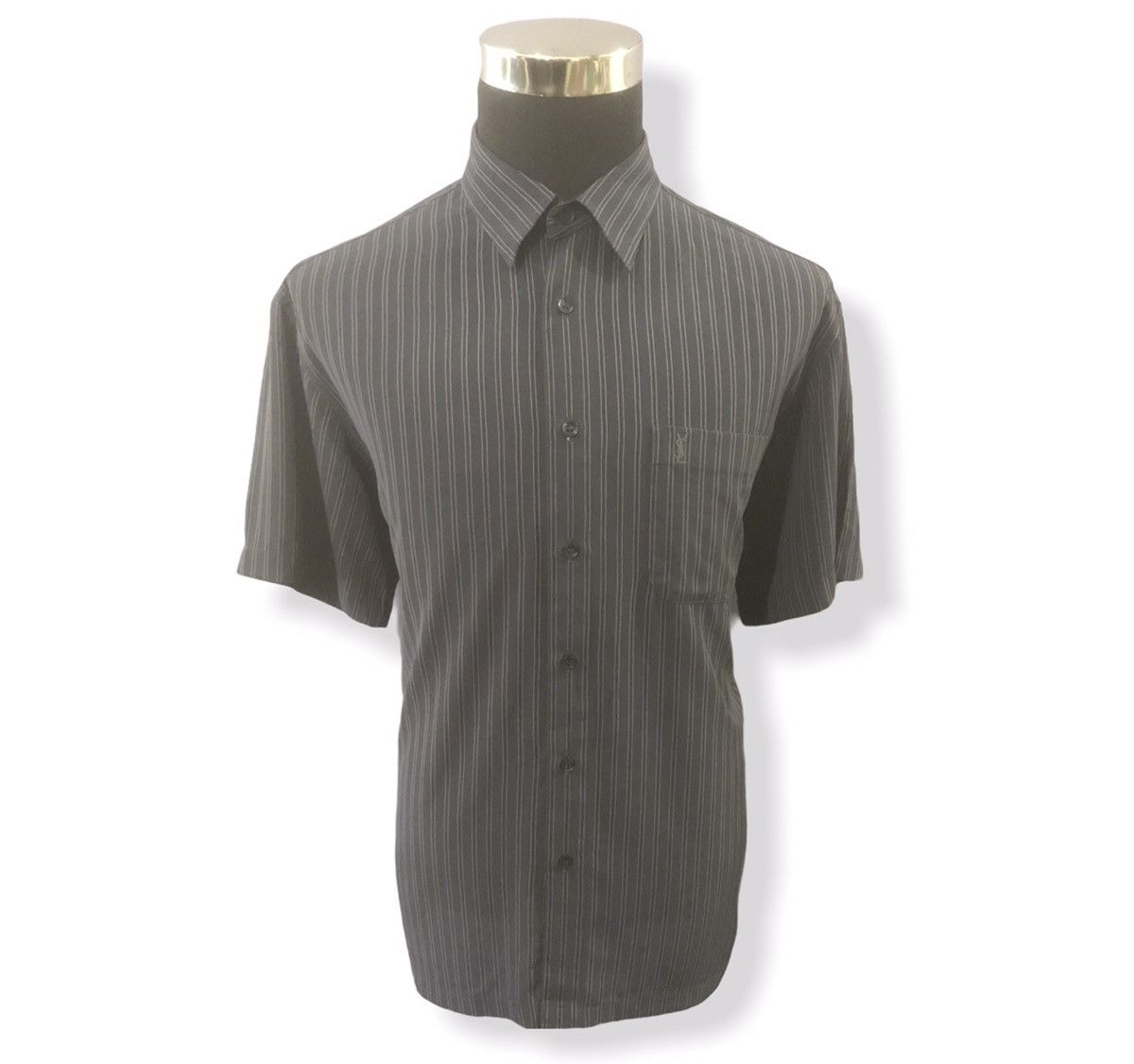 Designer Yves Saint Laurent Crepe Thin Stripes Button Up Shirts Size US XL / EU 56 / 4 - 3 Thumbnail