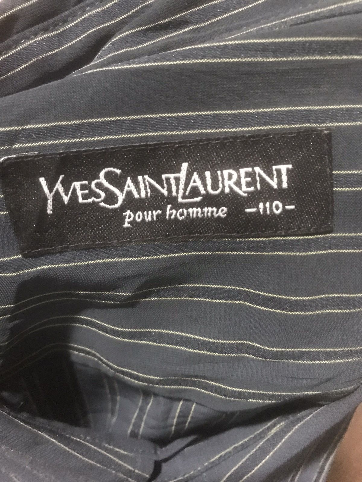 Designer Yves Saint Laurent Crepe Thin Stripes Button Up Shirts Size US XL / EU 56 / 4 - 12 Thumbnail