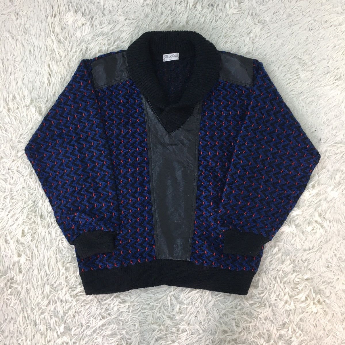 Japanese Brand × Other Japanese Two Tone Knitwear Size US M / EU 48-50 / 2 - 2 Thumbnail
