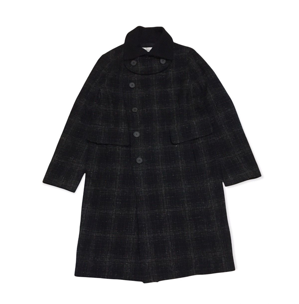 Japanese Brand Kamishima Chinami Wool Blend Mac Coat Size US S / EU 44-46 / 1 - 1 Thumbnail