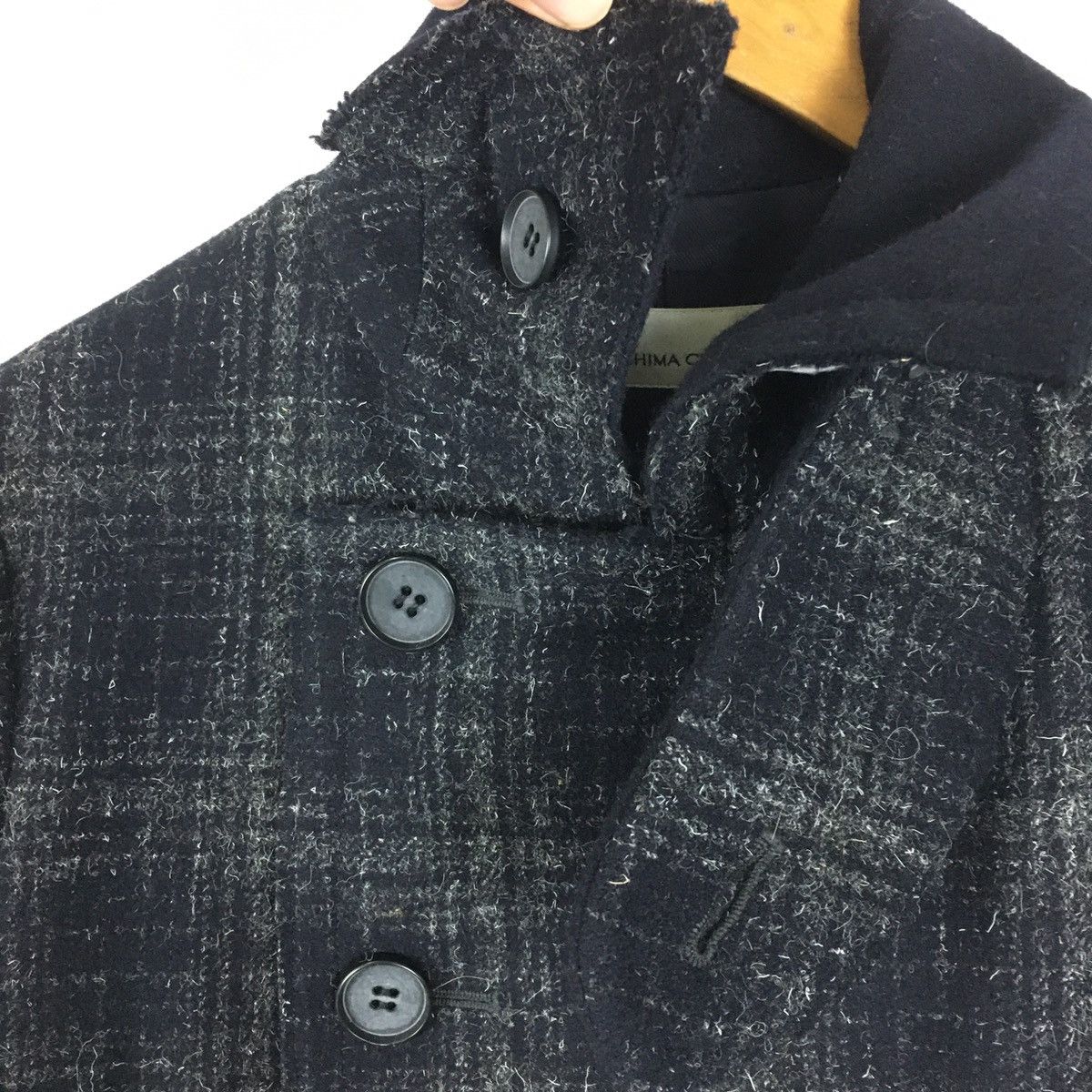 Japanese Brand Kamishima Chinami Wool Blend Mac Coat Size US S / EU 44-46 / 1 - 5 Thumbnail