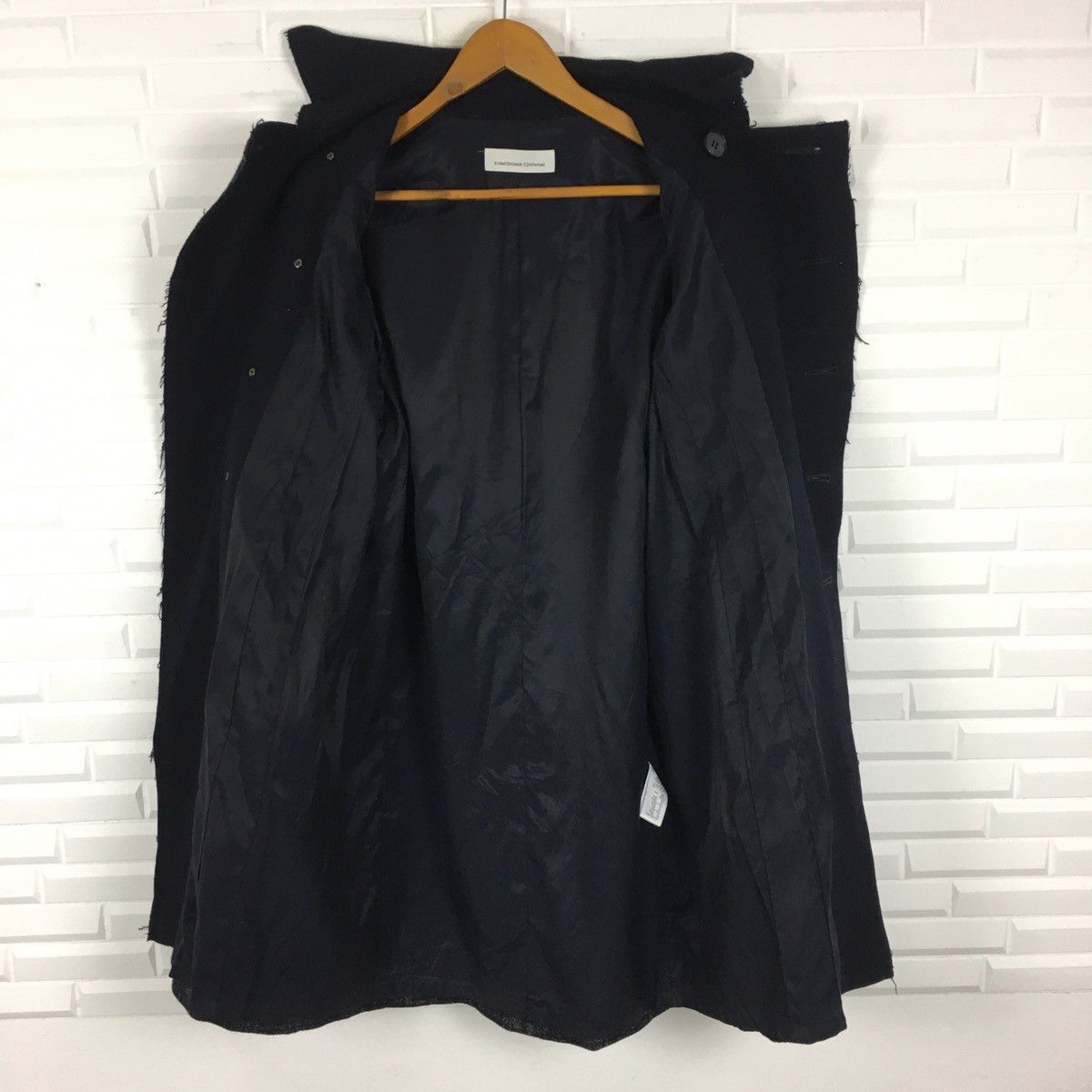 Japanese Brand Kamishima Chinami Wool Blend Mac Coat Size US S / EU 44-46 / 1 - 7 Thumbnail