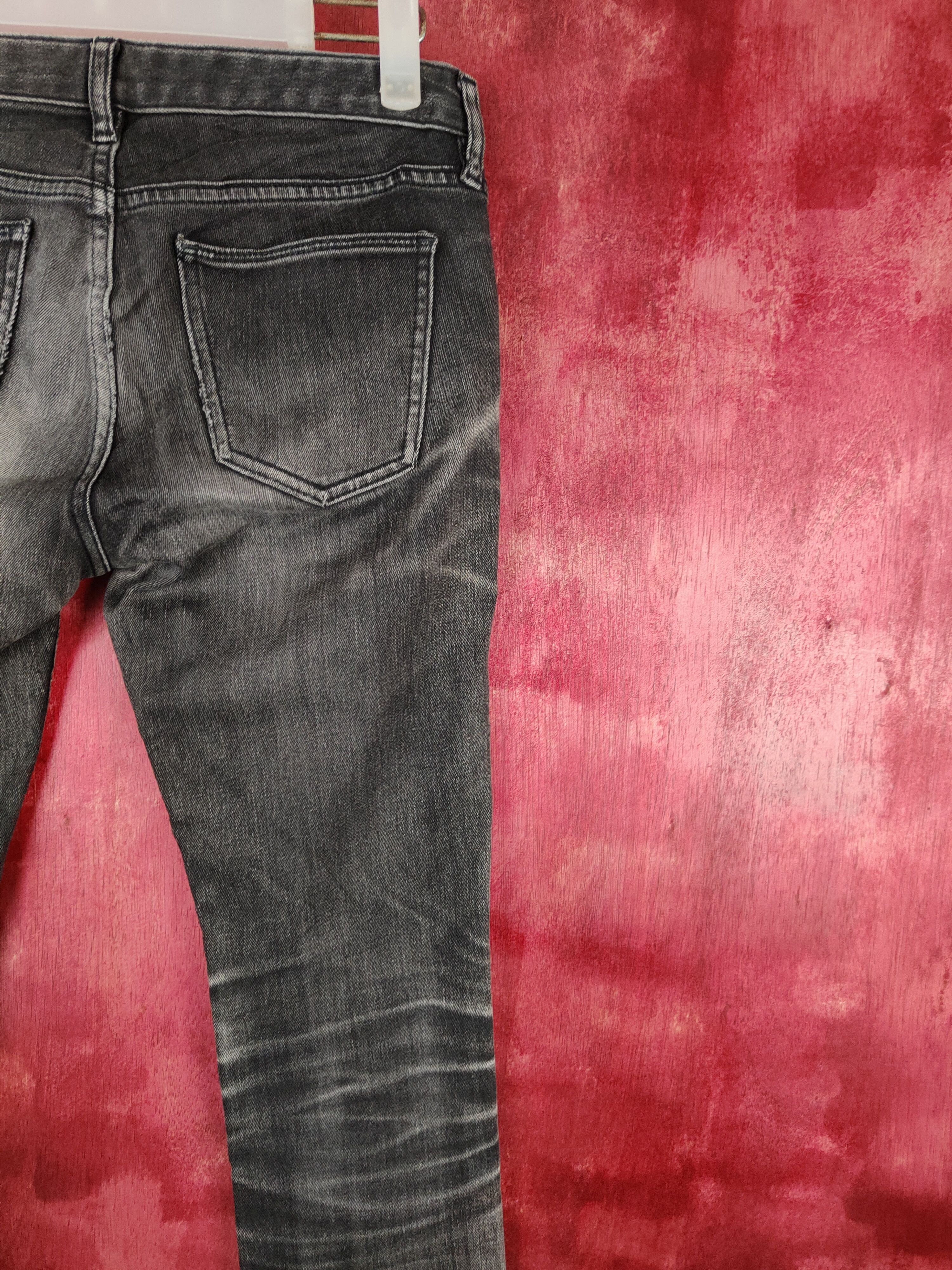 Japanese Brand Uniqlo Black Multi Pocket Tactical Skinny Jeans #S625 Size 26" / US 2 / IT 38 - 10 Thumbnail