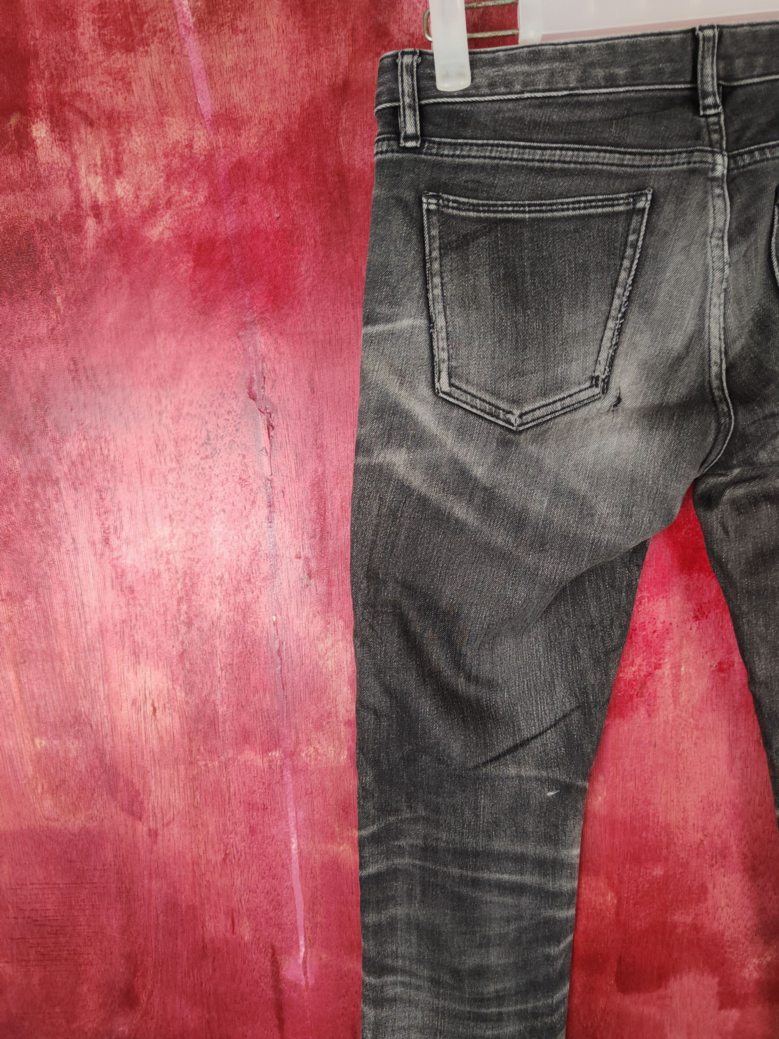 Japanese Brand Uniqlo Black Multi Pocket Tactical Skinny Jeans #S625 Size 26" / US 2 / IT 38 - 8 Thumbnail