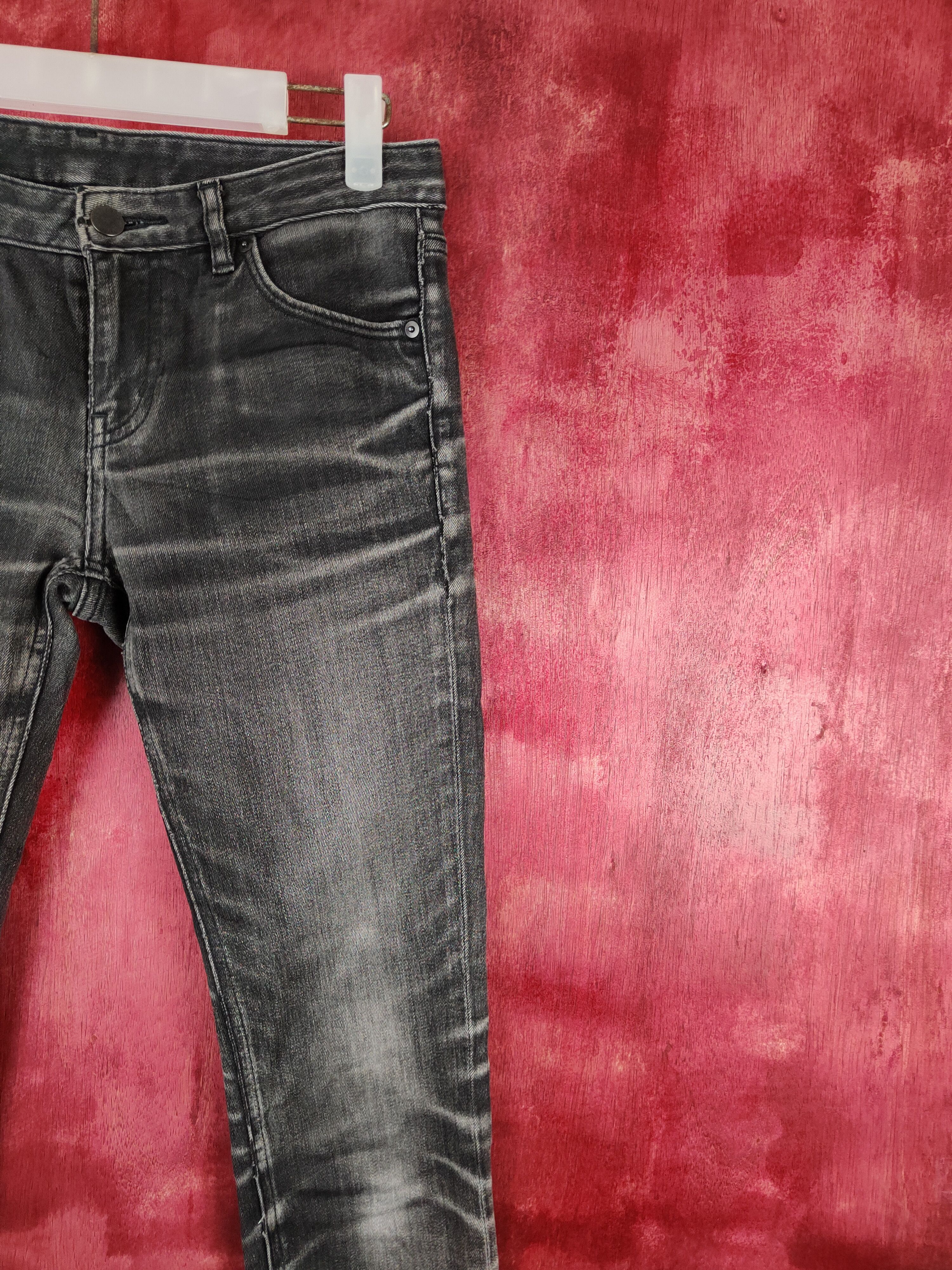 Japanese Brand Uniqlo Black Multi Pocket Tactical Skinny Jeans #S625 Size 26" / US 2 / IT 38 - 5 Thumbnail