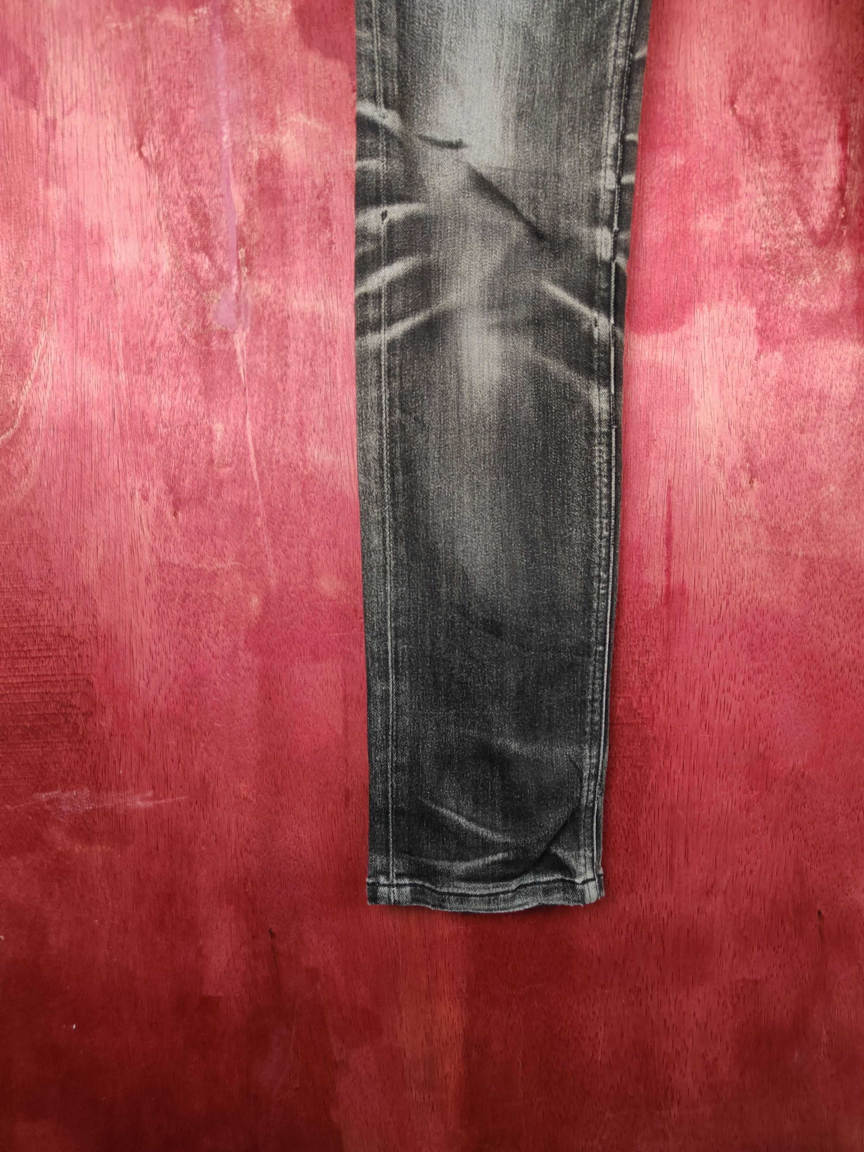 Japanese Brand Uniqlo Black Multi Pocket Tactical Skinny Jeans #S625 Size 26" / US 2 / IT 38 - 4 Thumbnail