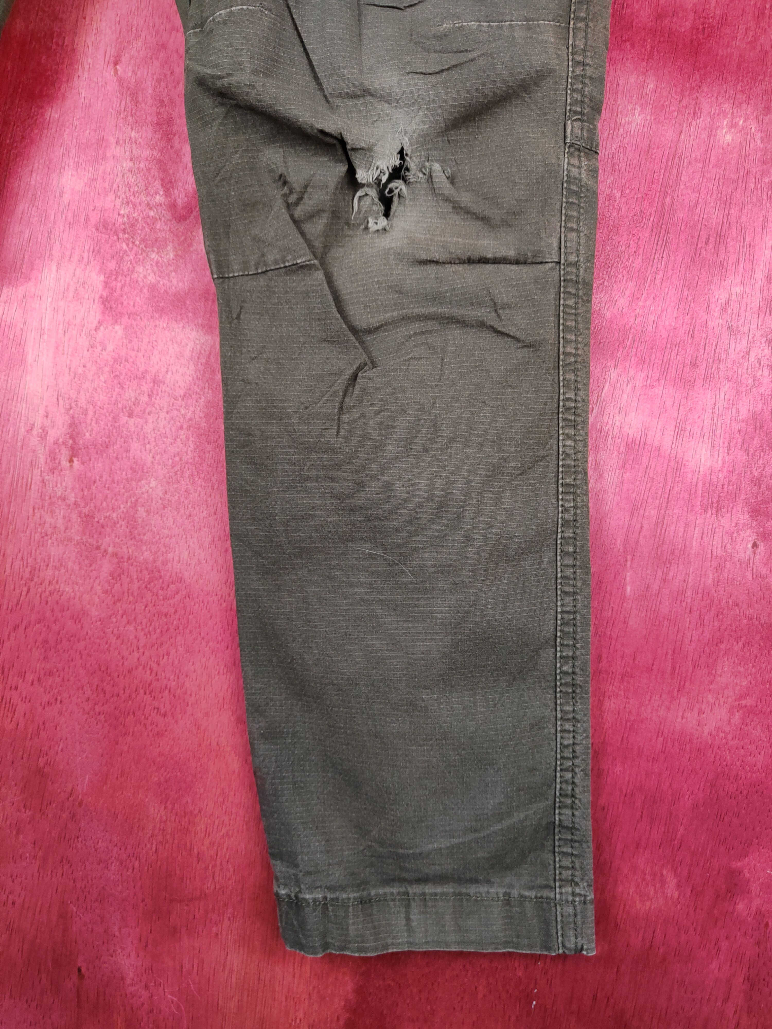 Japanese Brand × Vintage Japanese Brand Dark Olive Multi Pocket Cargo Pants #S627 Size 30" / US 8 / IT 44 - 6 Thumbnail
