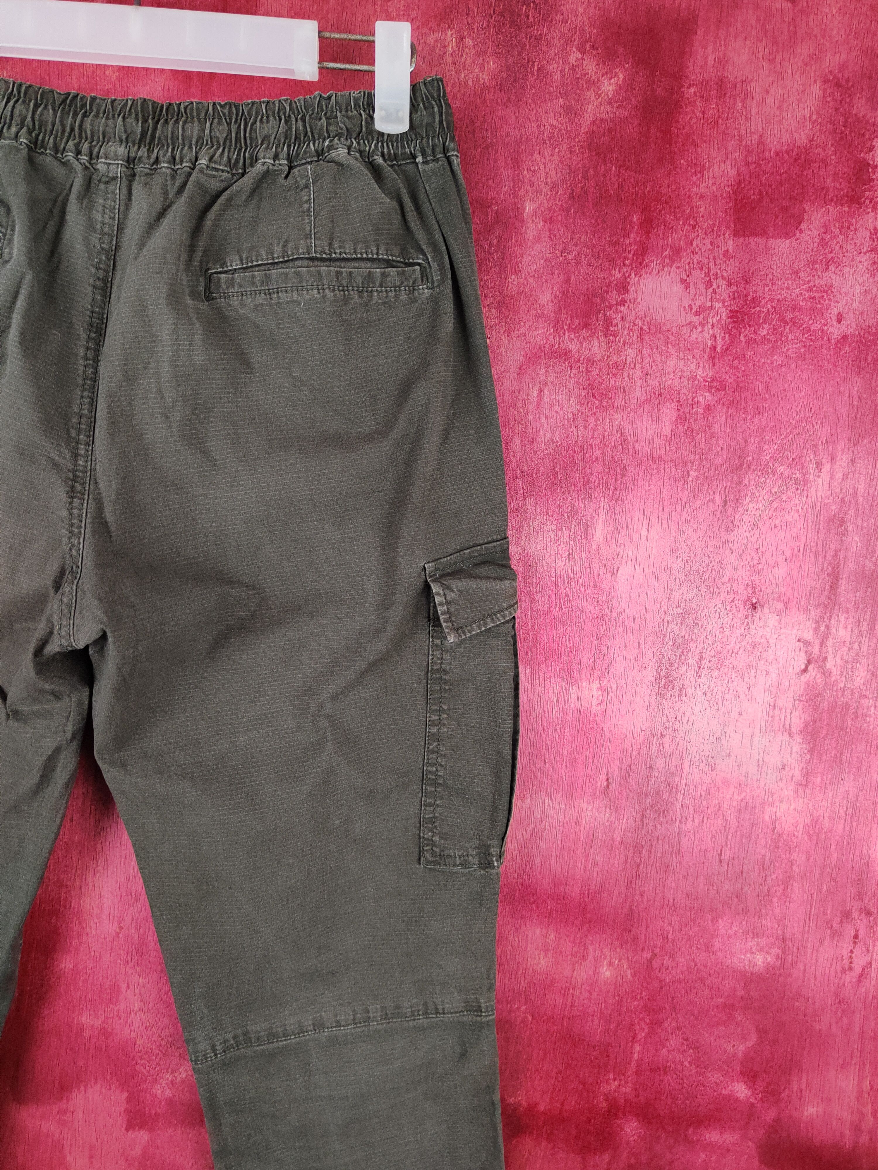 Japanese Brand × Vintage Japanese Brand Dark Olive Multi Pocket Cargo Pants #S627 Size 30" / US 8 / IT 44 - 10 Thumbnail