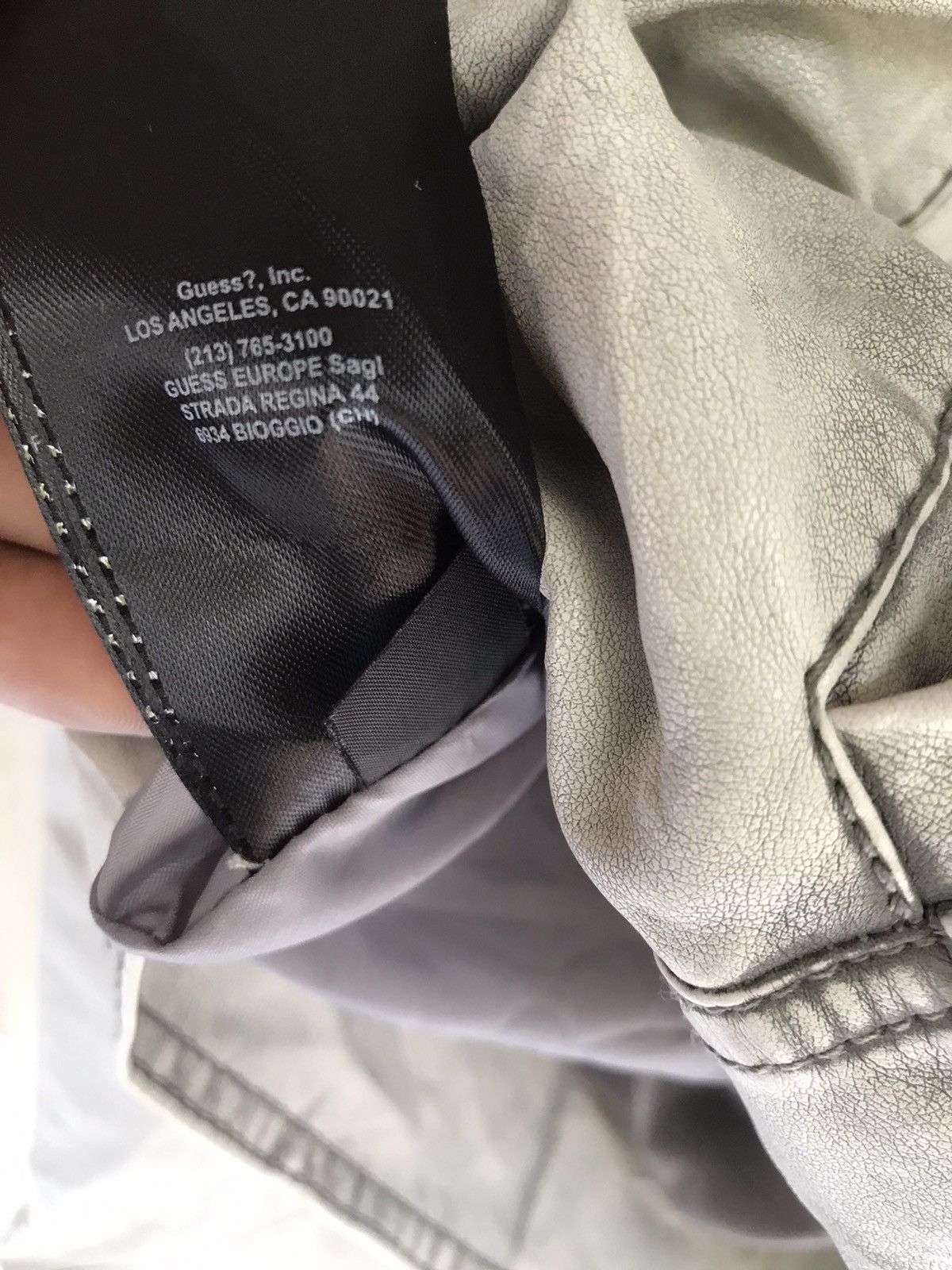 Guess × Vintage Vintage guess biker leather jacket Size US XL / EU 56 / 4 - 15 Thumbnail