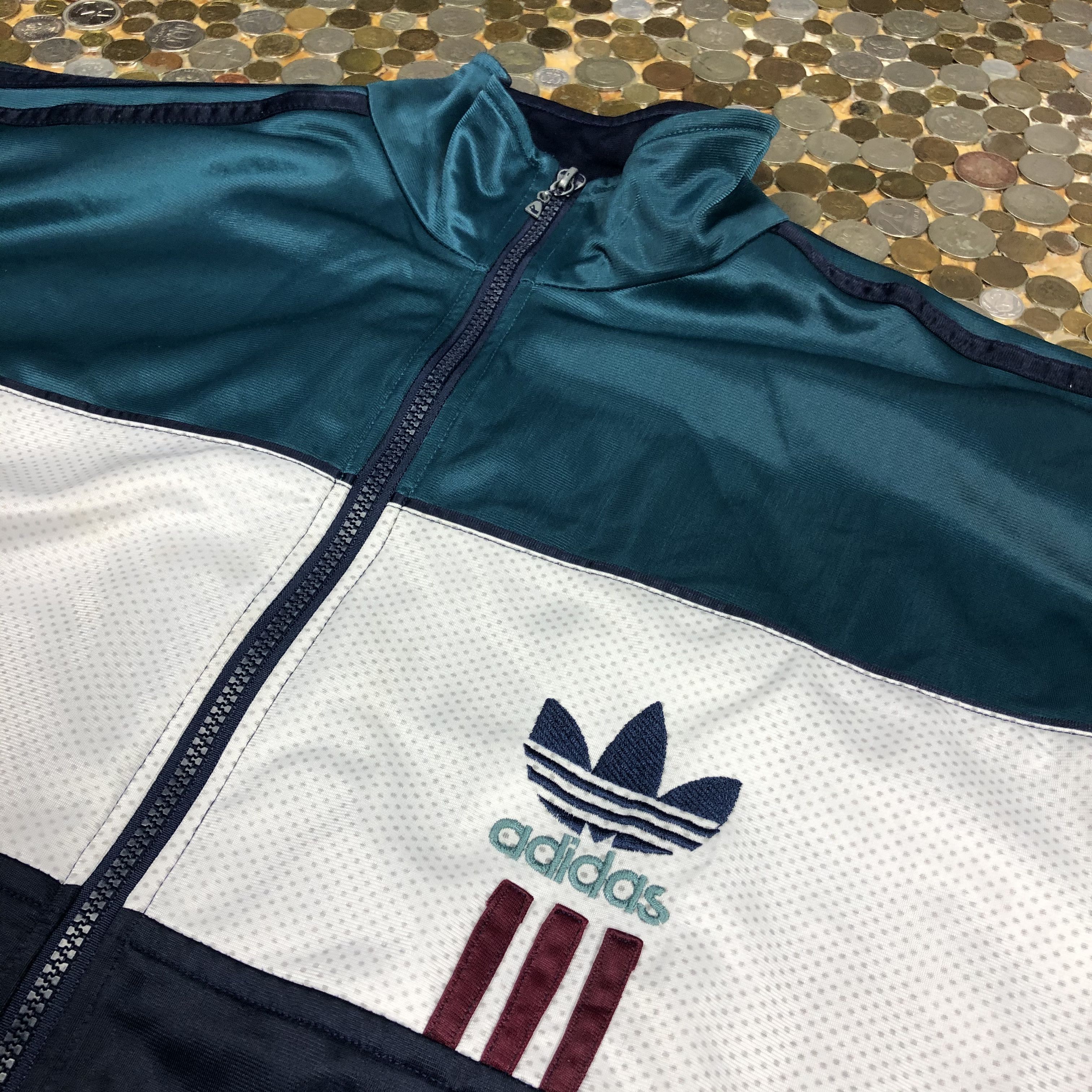 Adidas Adidas vintage zip sweatshirt tracksuit Size US XXL / EU 58 / 5 - 2 Thumbnail
