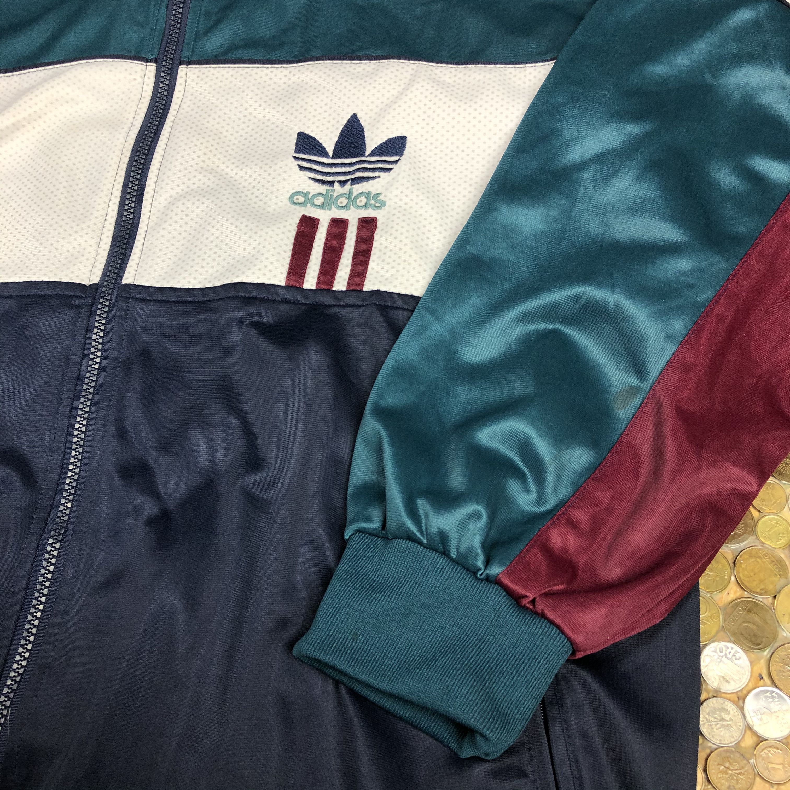 Adidas Adidas vintage zip sweatshirt tracksuit Size US XXL / EU 58 / 5 - 3 Thumbnail