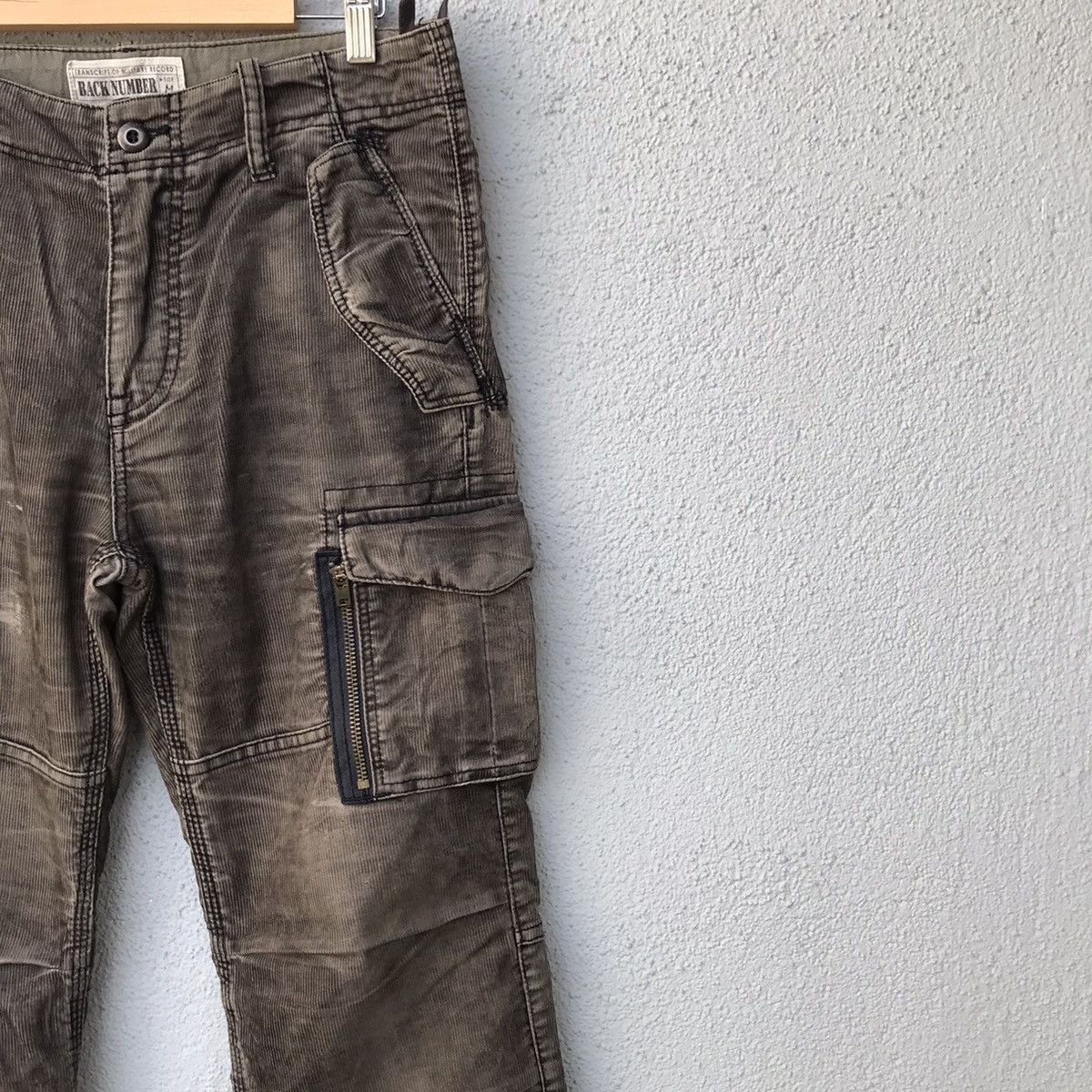 Japanese Brand Japanese Brand Distressed Corduroi Tactical Cargo Pants Size US 30 / EU 46 - 5 Thumbnail