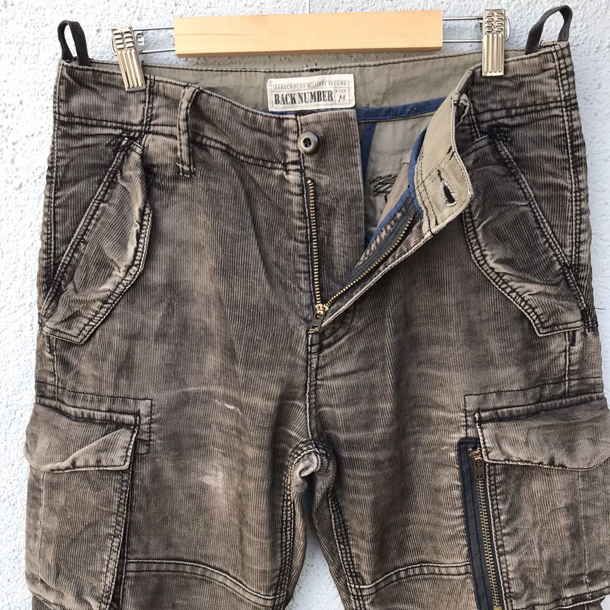 Japanese Brand Japanese Brand Distressed Corduroi Tactical Cargo Pants Size US 30 / EU 46 - 6 Thumbnail