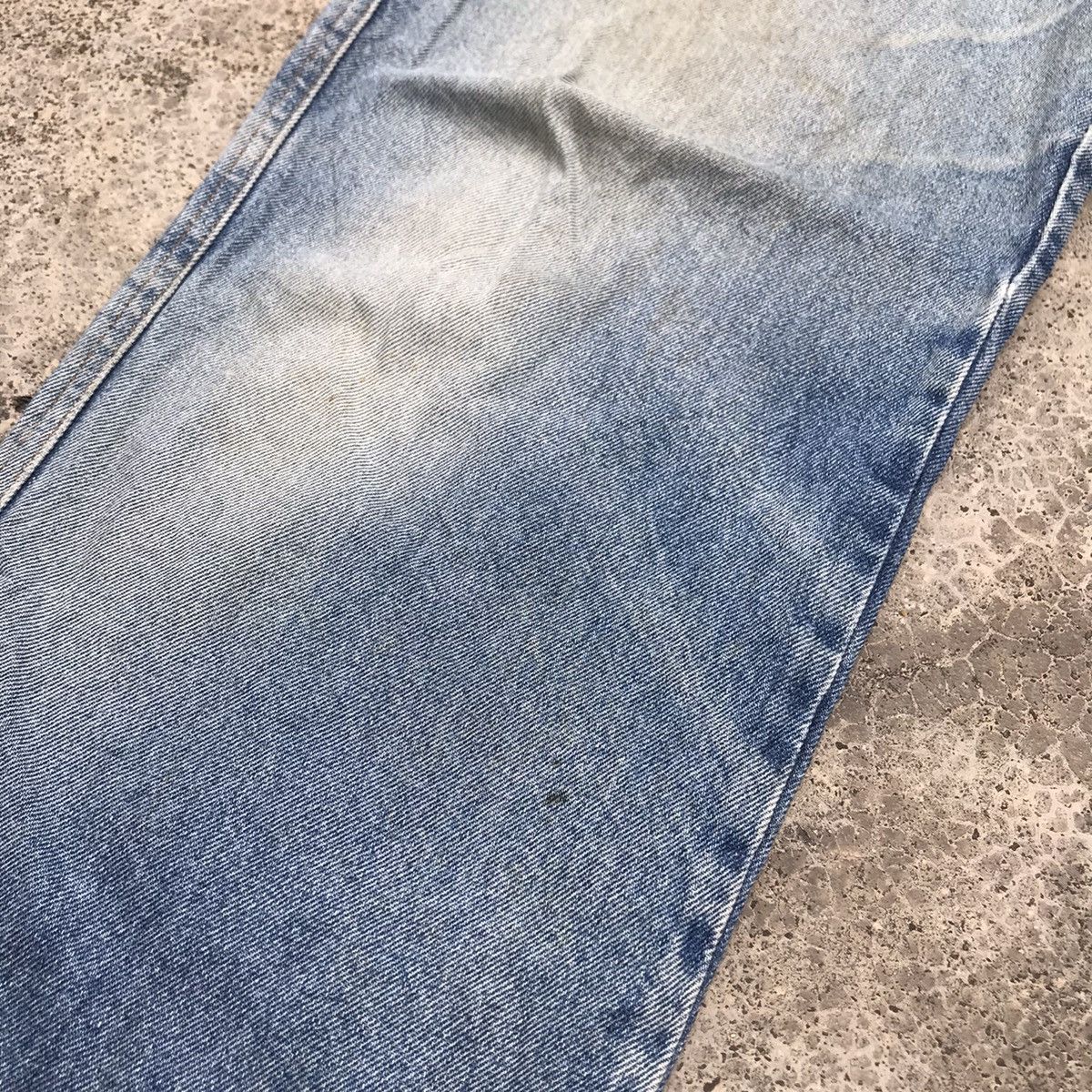 Lancel Distressed! Vintage Lancel Denim Blue Wash Baggy Faded Jeans Size US 36 / EU 52 - 4 Thumbnail