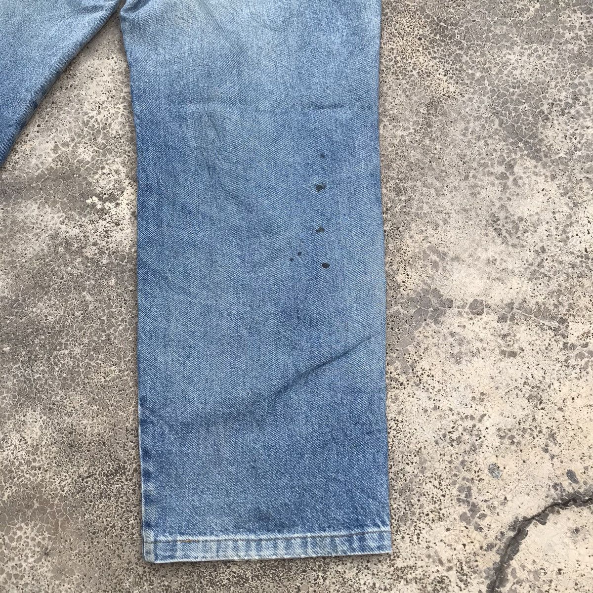 Lancel Distressed! Vintage Lancel Denim Blue Wash Baggy Faded Jeans Size US 36 / EU 52 - 10 Thumbnail