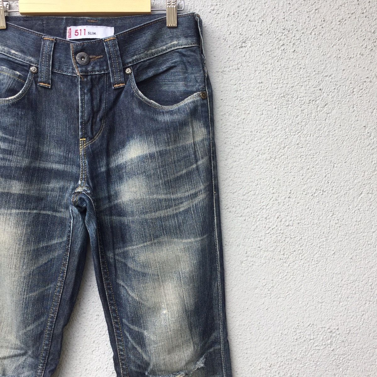 Levi's Vintage Levis 511 Distressed Faded Jeans Pants Size US 29 - 5 Thumbnail