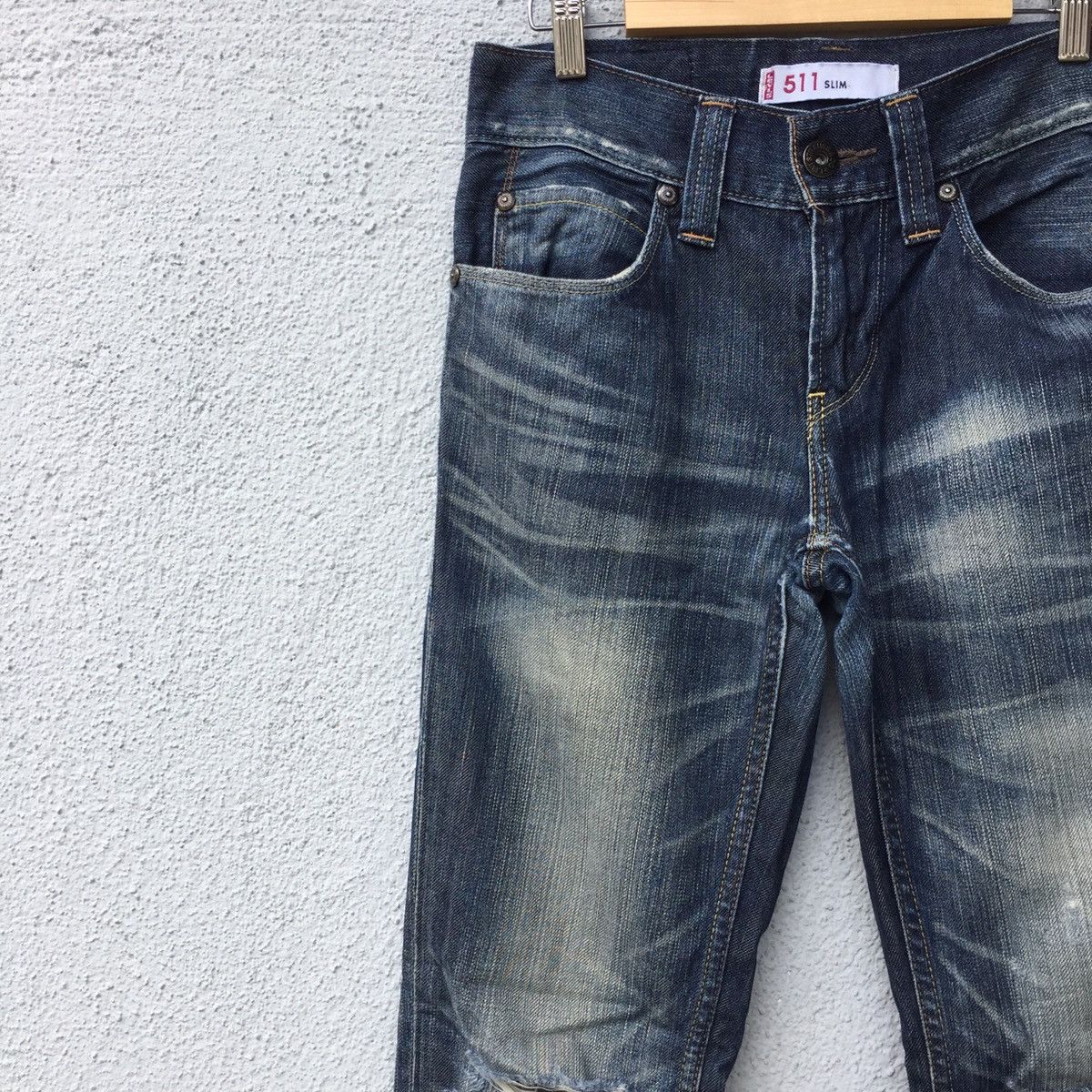 Levi's Vintage Levis 511 Distressed Faded Jeans Pants Size US 29 - 4 Thumbnail
