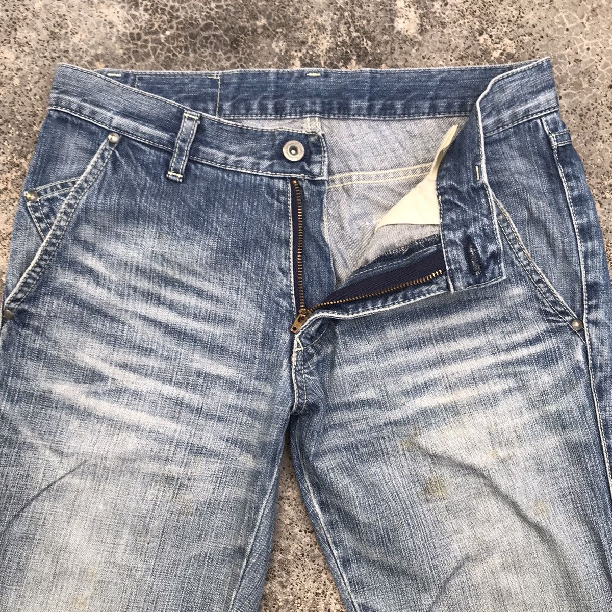 ABAHOUSE Vintage Abahouse Denim Blue Wash Faded Jeans Pants Size US 30 / EU 46 - 11 Thumbnail