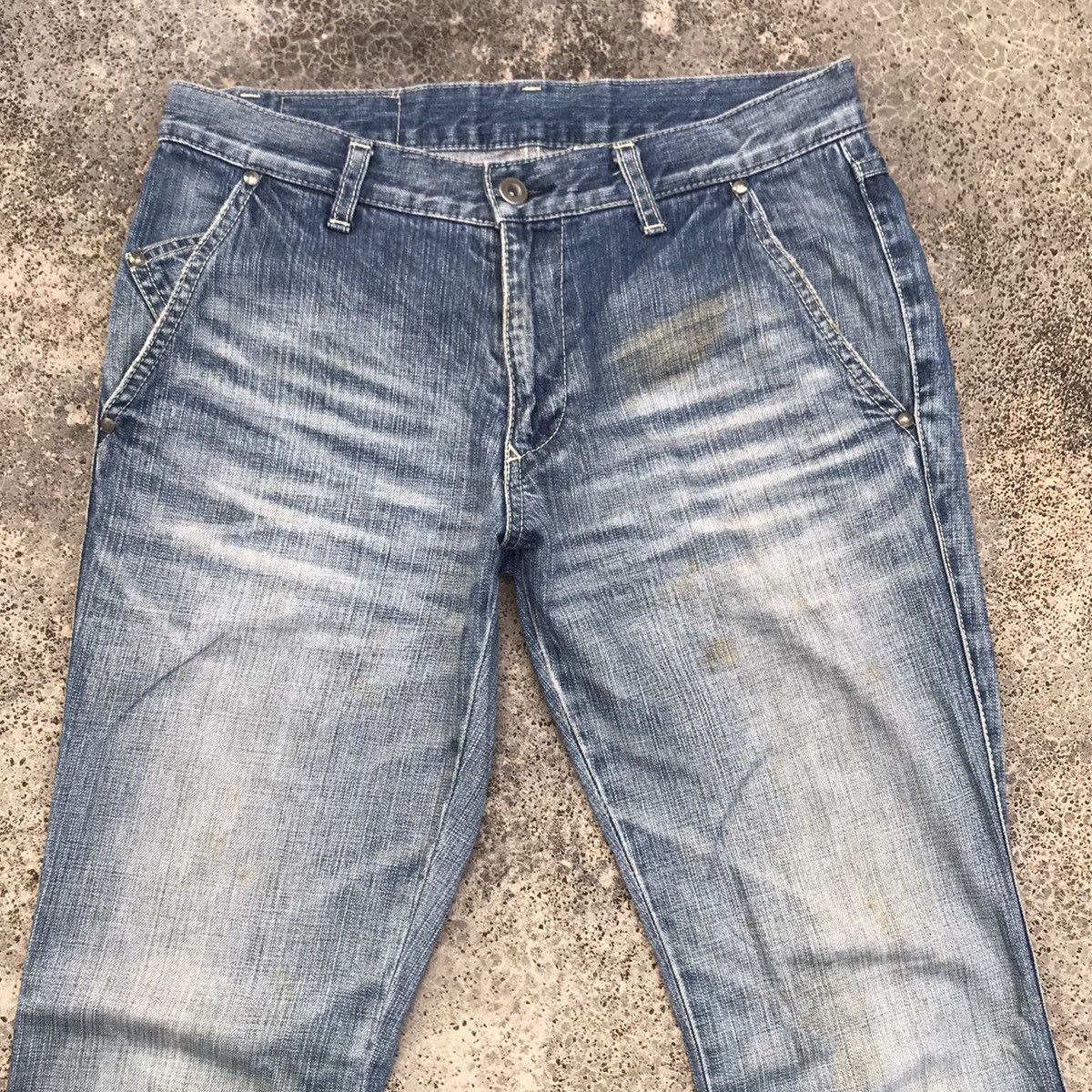 ABAHOUSE Vintage Abahouse Denim Blue Wash Faded Jeans Pants Size US 30 / EU 46 - 2 Thumbnail