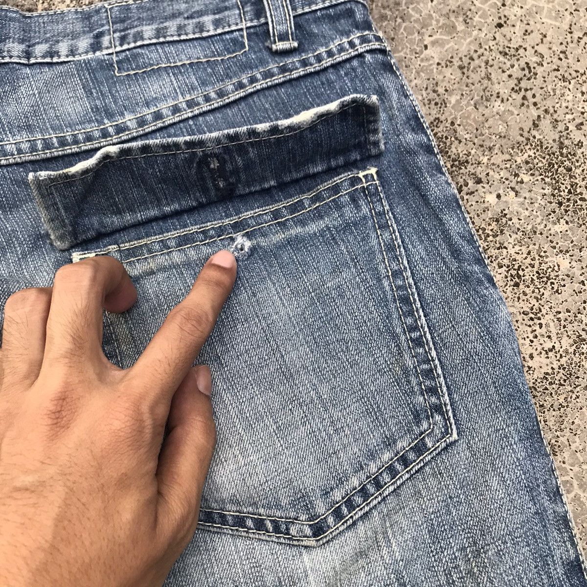 ABAHOUSE Vintage Abahouse Denim Blue Wash Faded Jeans Pants Size US 30 / EU 46 - 16 Thumbnail