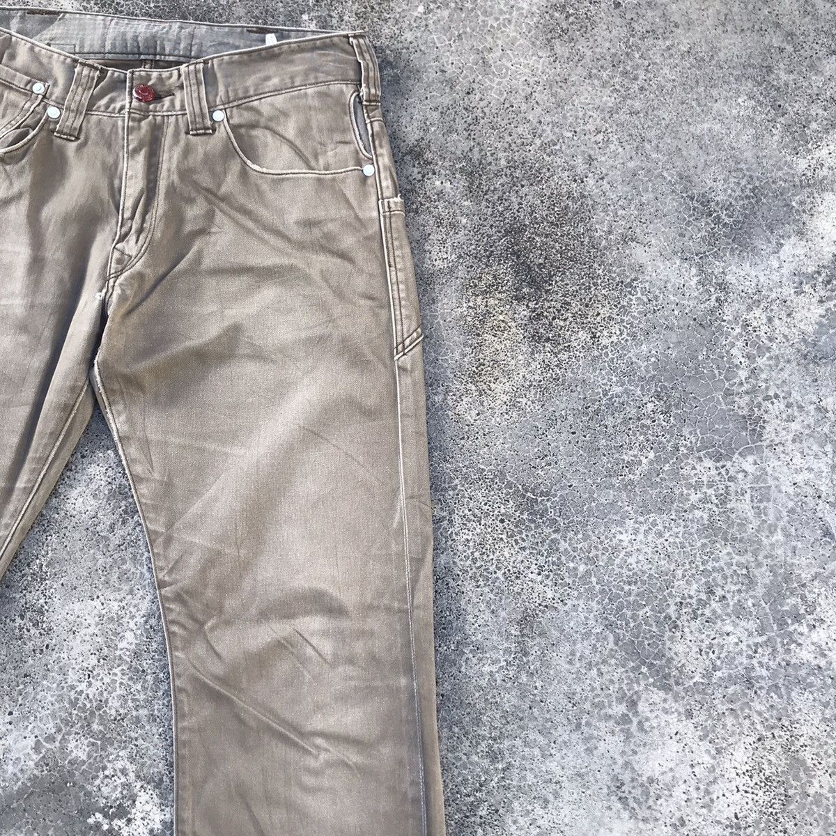Levi's Distressed! Levi’s 523 Buckle Back Denim Pants Size US 31 - 5 Thumbnail