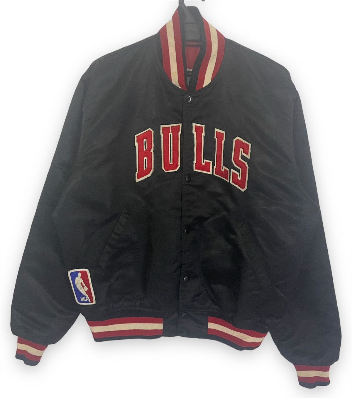NBA 🔥Rare Vintage Chicago Bulls NBA Satin Jacket Size US L / EU 52-54 / 3 - 3 Thumbnail