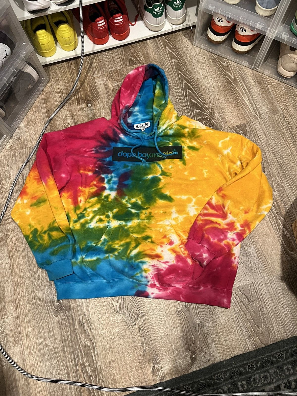 Dope boy magic tie cheap dye hoodie