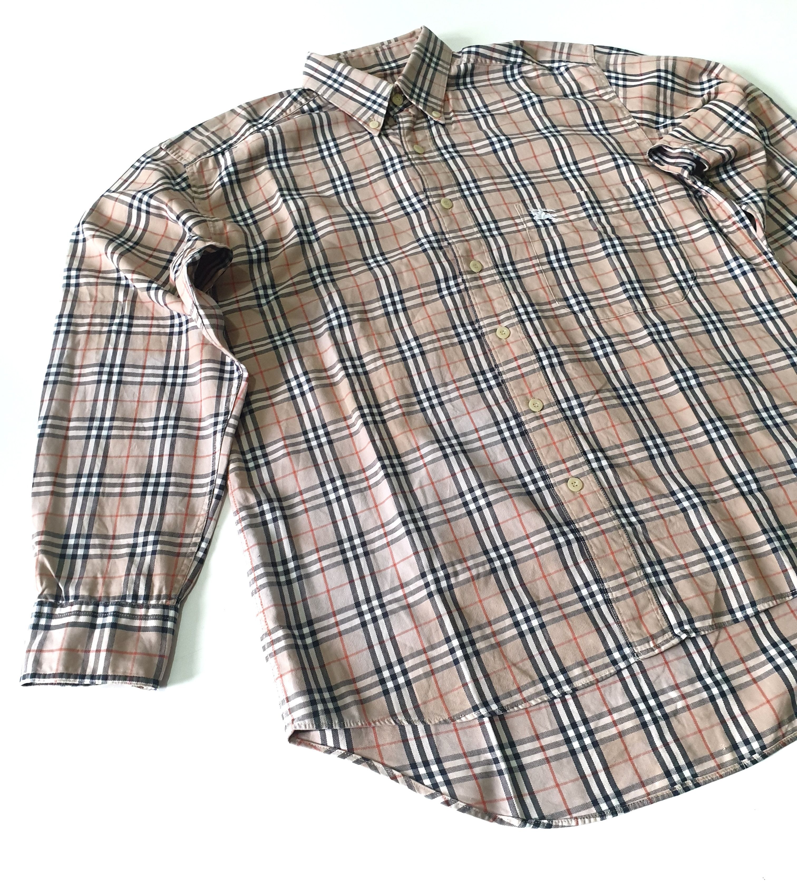 Burberry Vintage Burberrys Nova Check Shirts Size US M / EU 48-50 / 2 - 2 Thumbnail