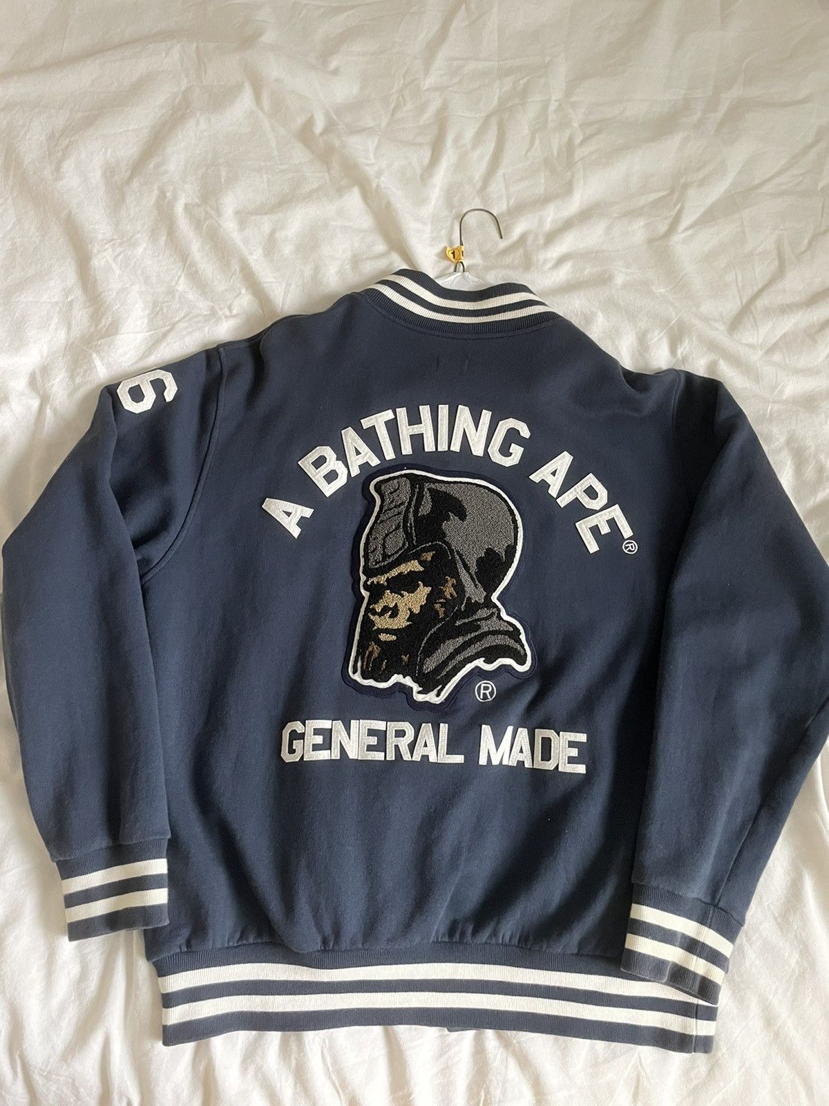 Bape OG Bape General Made varsity jacket | Grailed