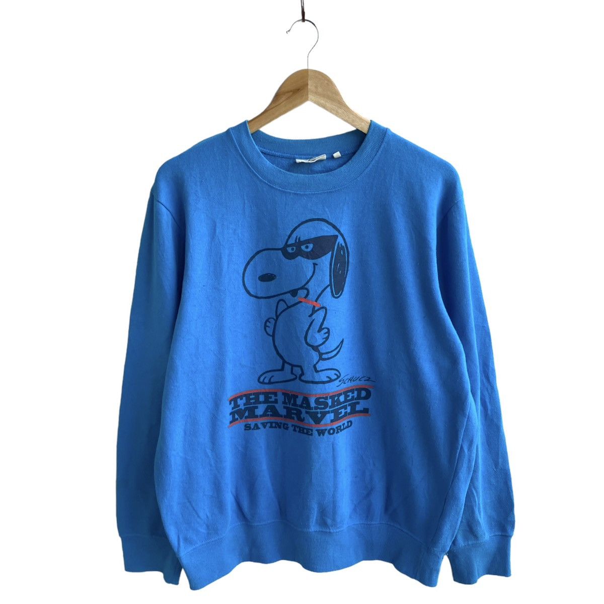 Peanuts Snoopy Cartoon Schulz The Masked Marvel Sweatshirt