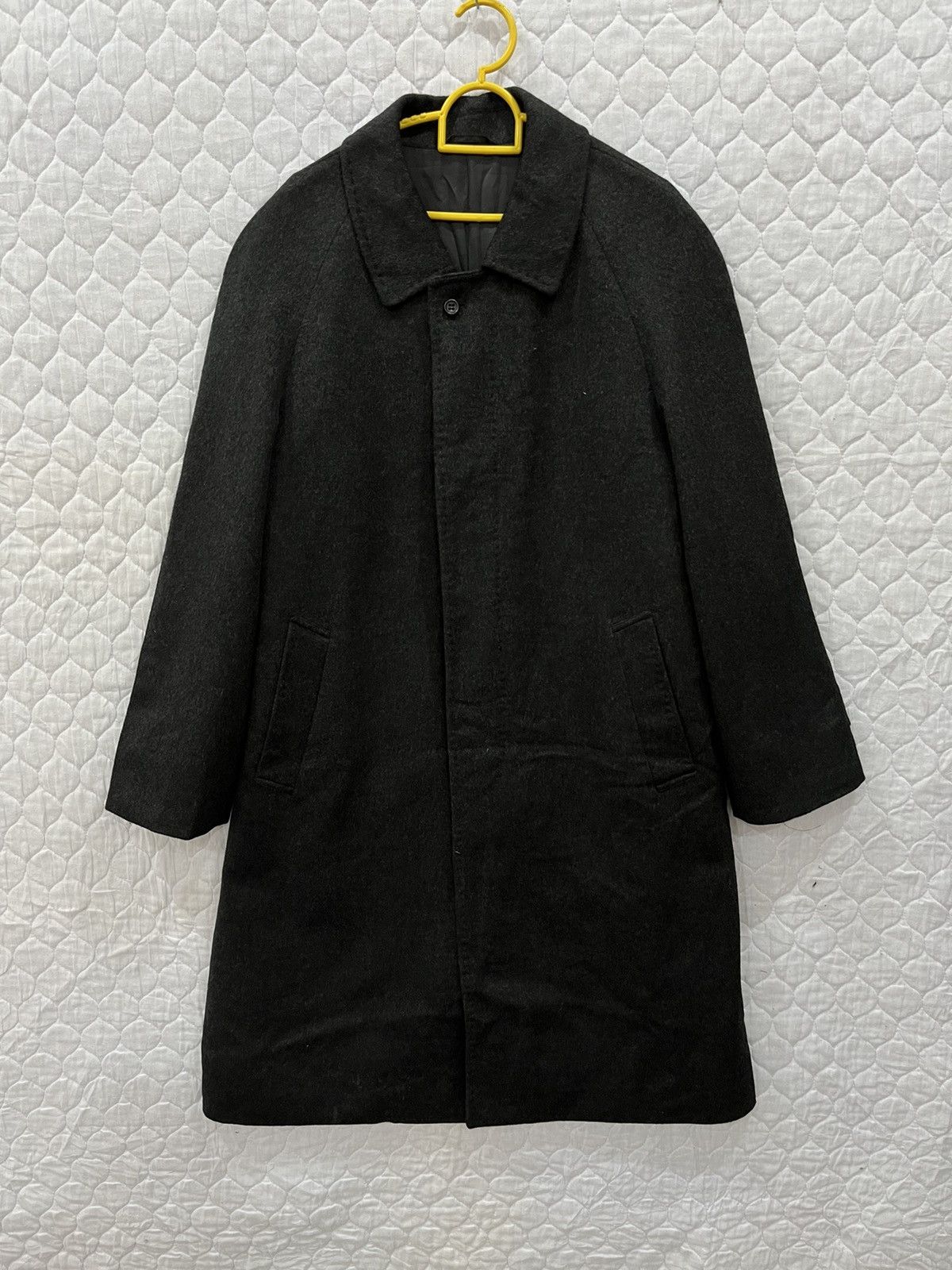 F. PIERRE BALMAIN BLACK LONG JACKET