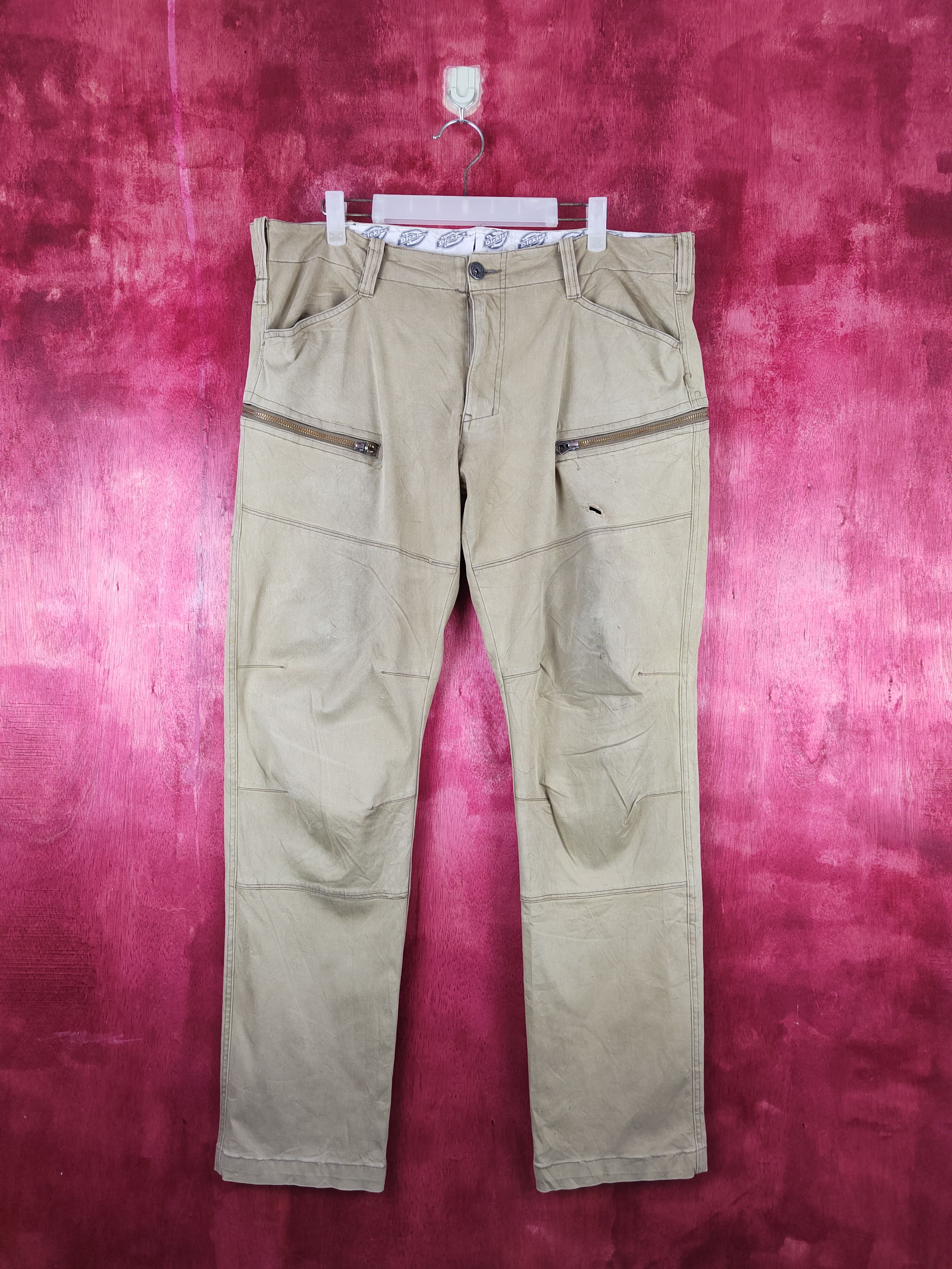 Dickies Dickies Beige Multi Pocket Tactical Casual Pants #S628 Size US 38 / EU 54 - 1 Thumbnail