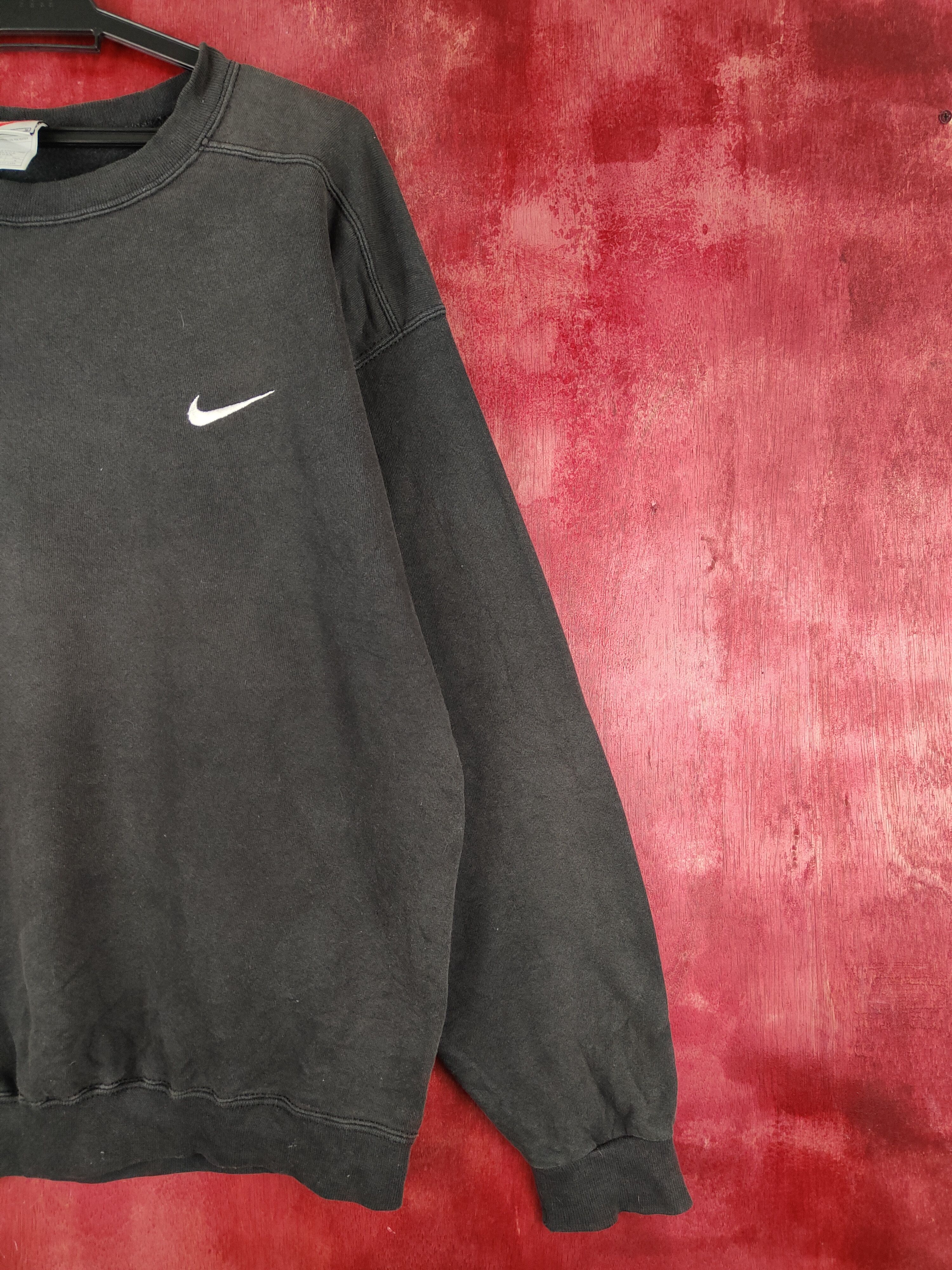 Nike Nike made in usa vintage Black Faded Sweatshirt #S629 Size US M / EU 48-50 / 2 - 5 Thumbnail