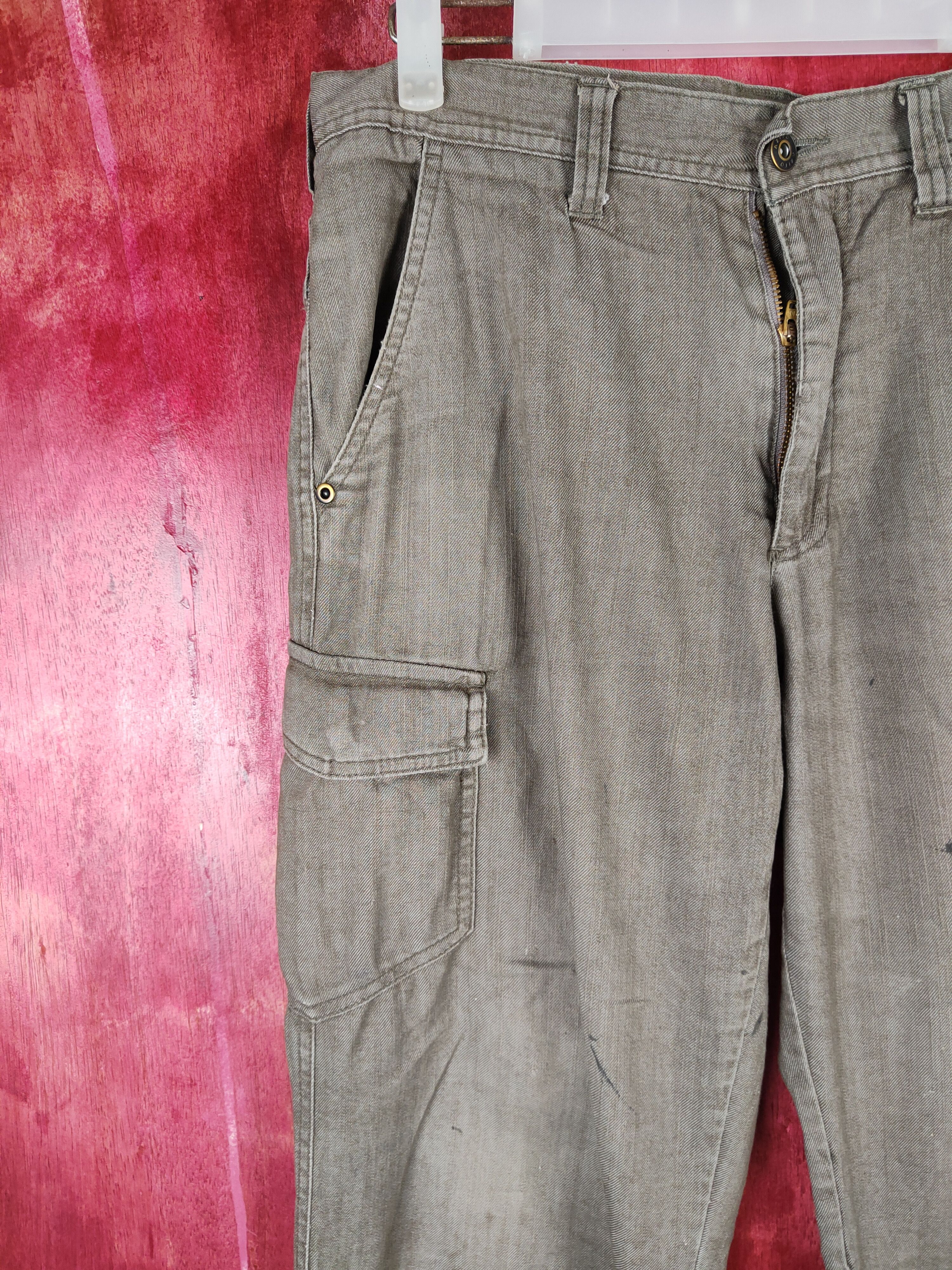 Japanese Brand × Vintage Azito Dark Brown Multi Pocket Tactical Cargo Pants #S610 Size US 30 / EU 46 - 3 Thumbnail