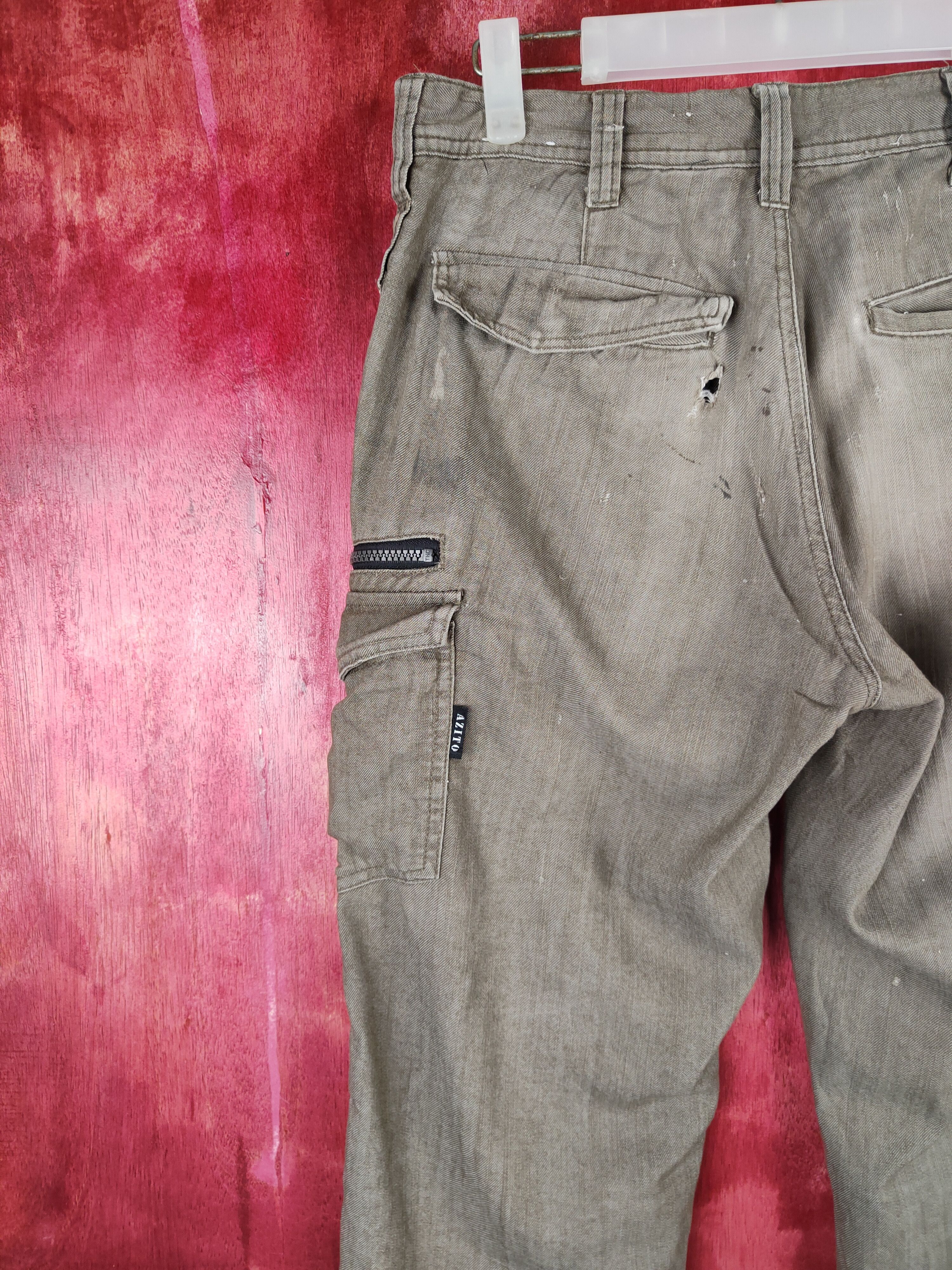 Japanese Brand × Vintage Azito Dark Brown Multi Pocket Tactical Cargo Pants #S610 Size US 30 / EU 46 - 10 Thumbnail