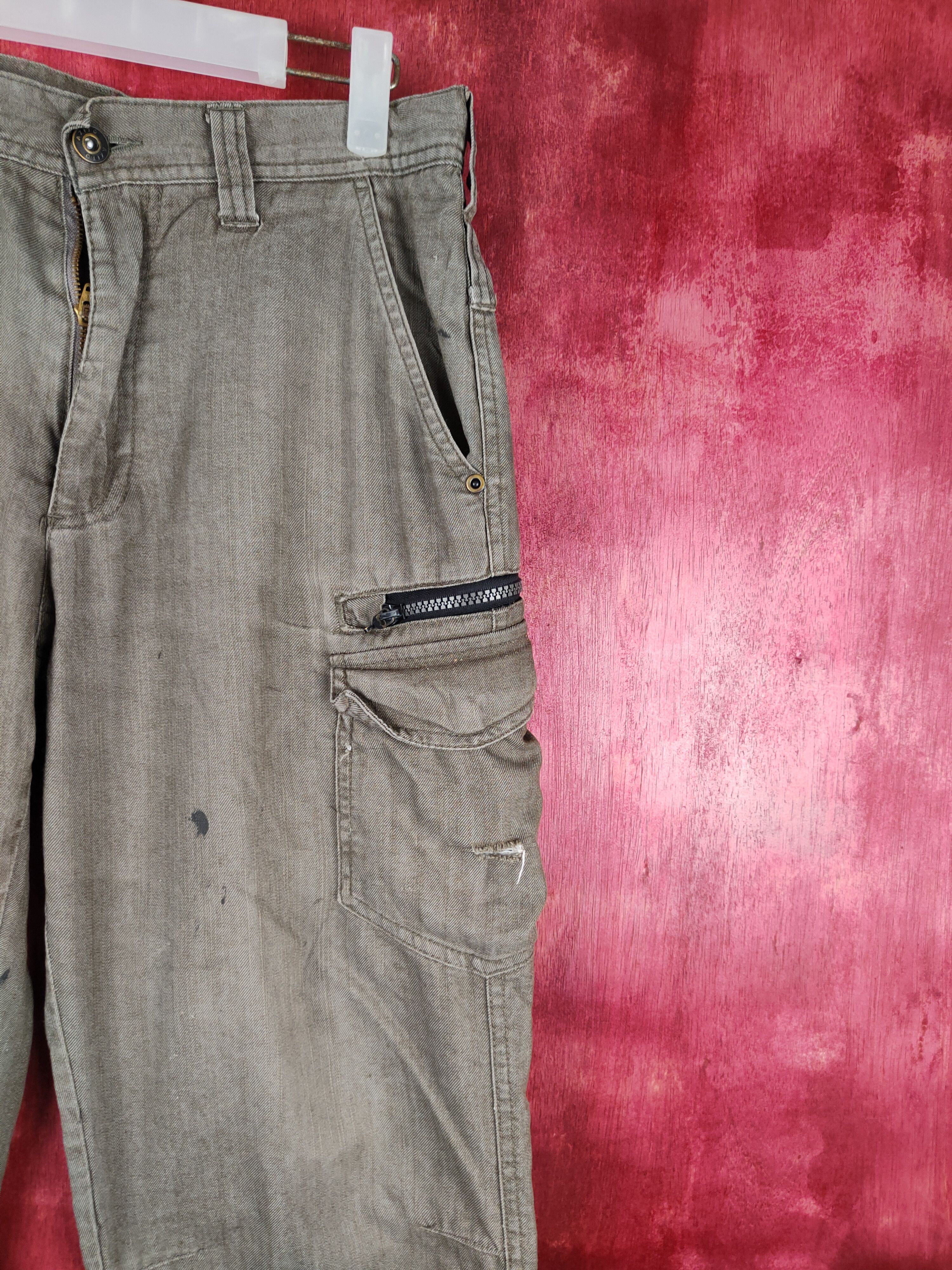 Japanese Brand × Vintage Azito Dark Brown Multi Pocket Tactical Cargo Pants #S610 Size US 30 / EU 46 - 6 Thumbnail