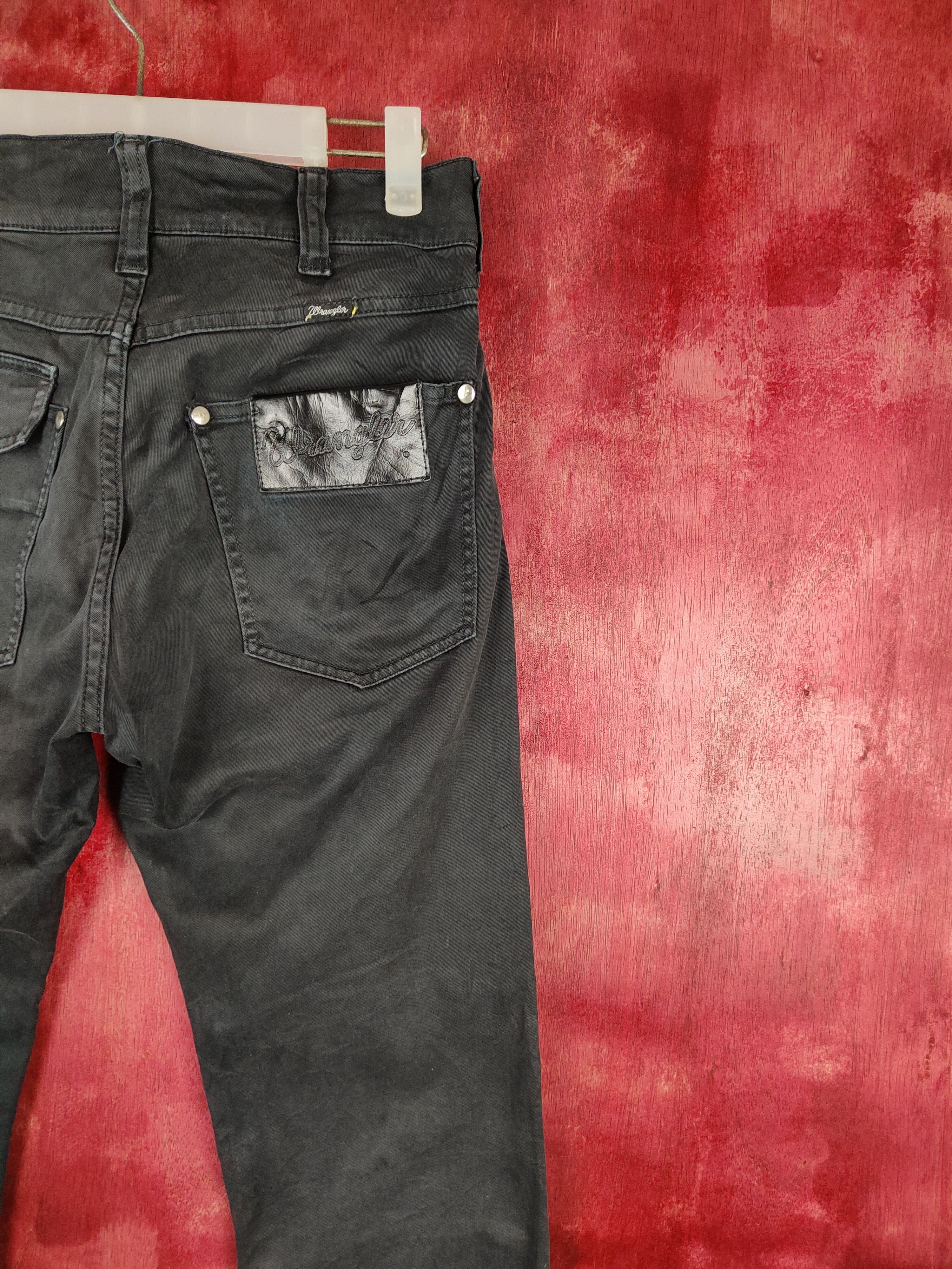 Japanese Brand Wrangler Black Faded Multi Pocket Tactical Cargo Pants #S611 Size US 29 - 12 Thumbnail